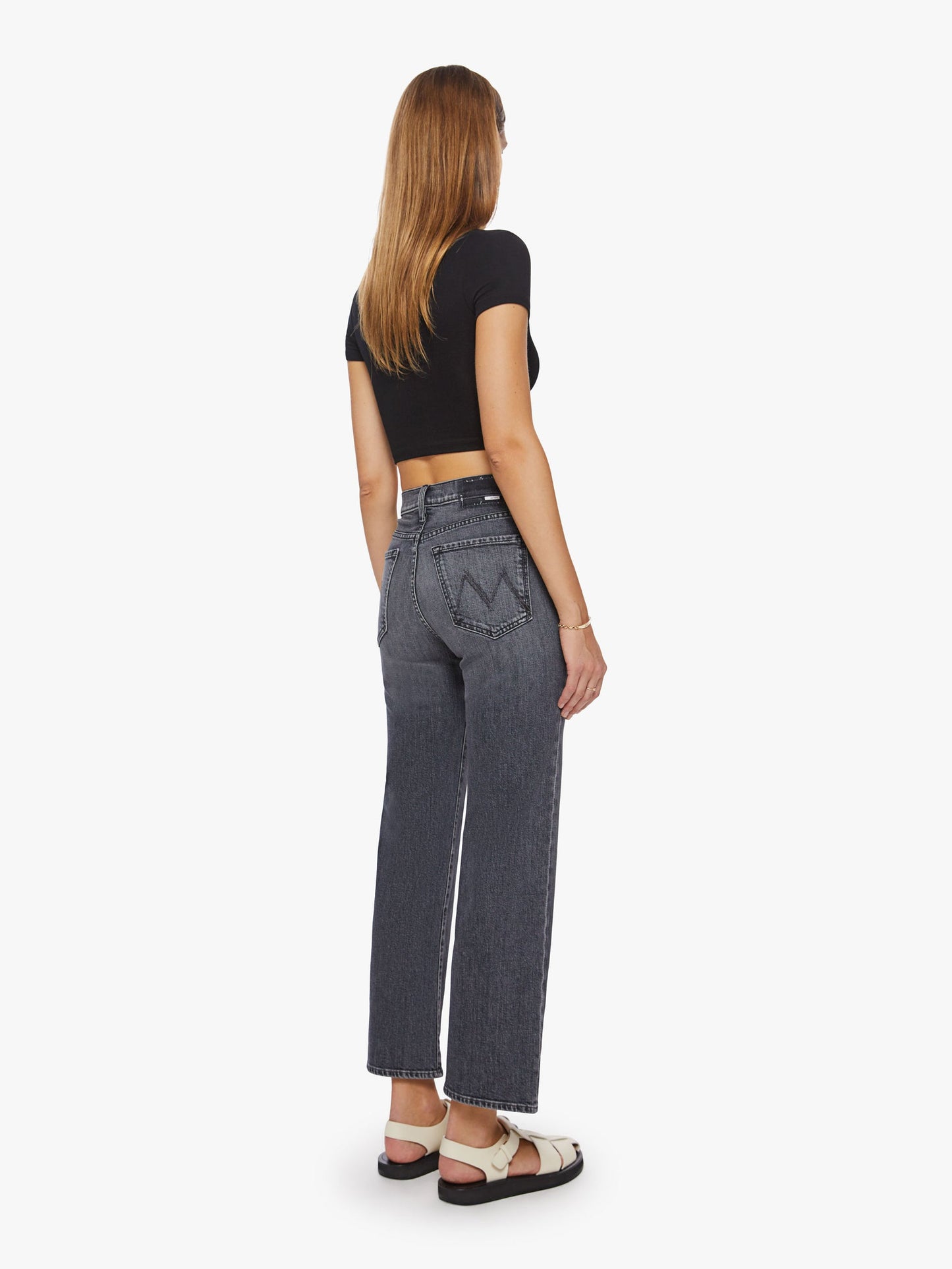 Mother Rambler Zip Flood Jeans