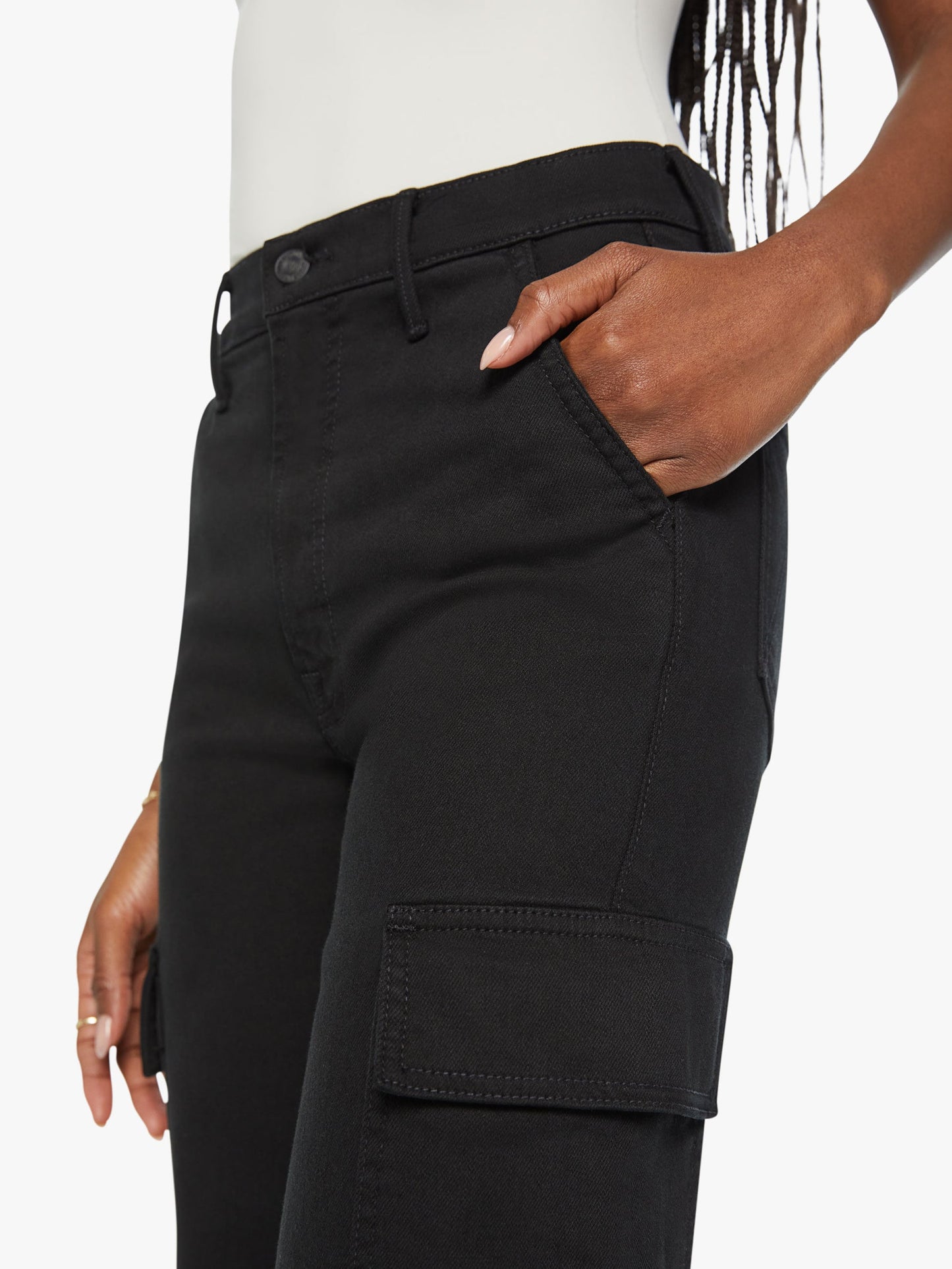 MOTHER Straight Up Rambler Cargo Jeans