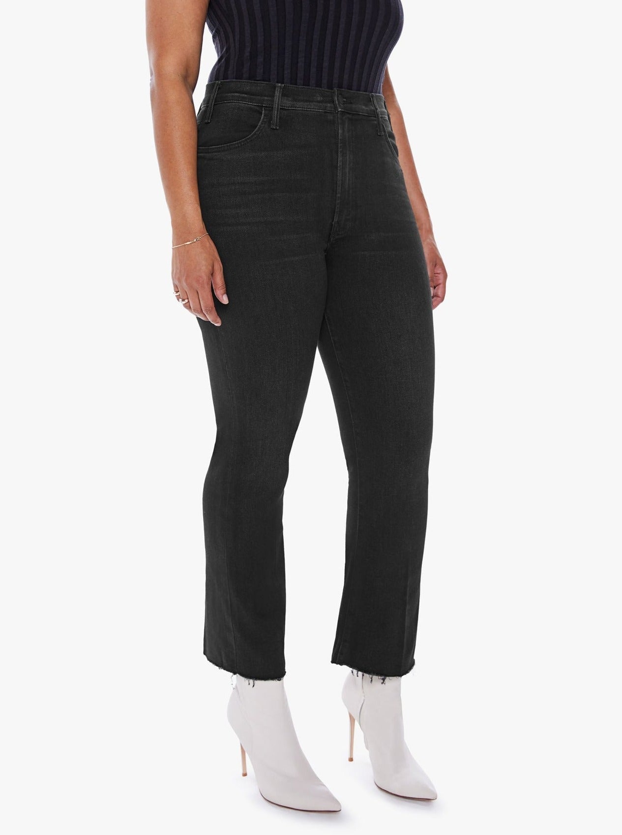 MOTHER The Hustler Ankle Fray Jeans