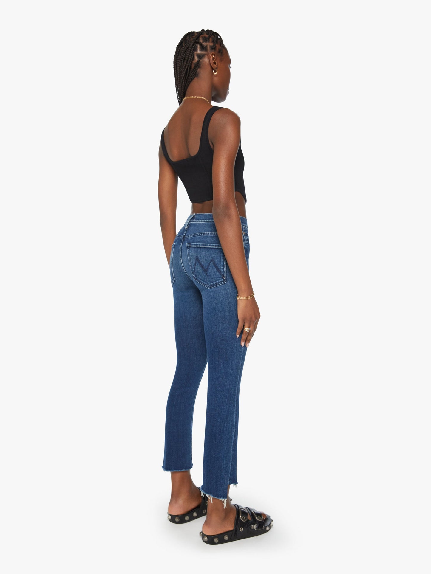 MOTHER The Insider Crop Step Fray Jeans