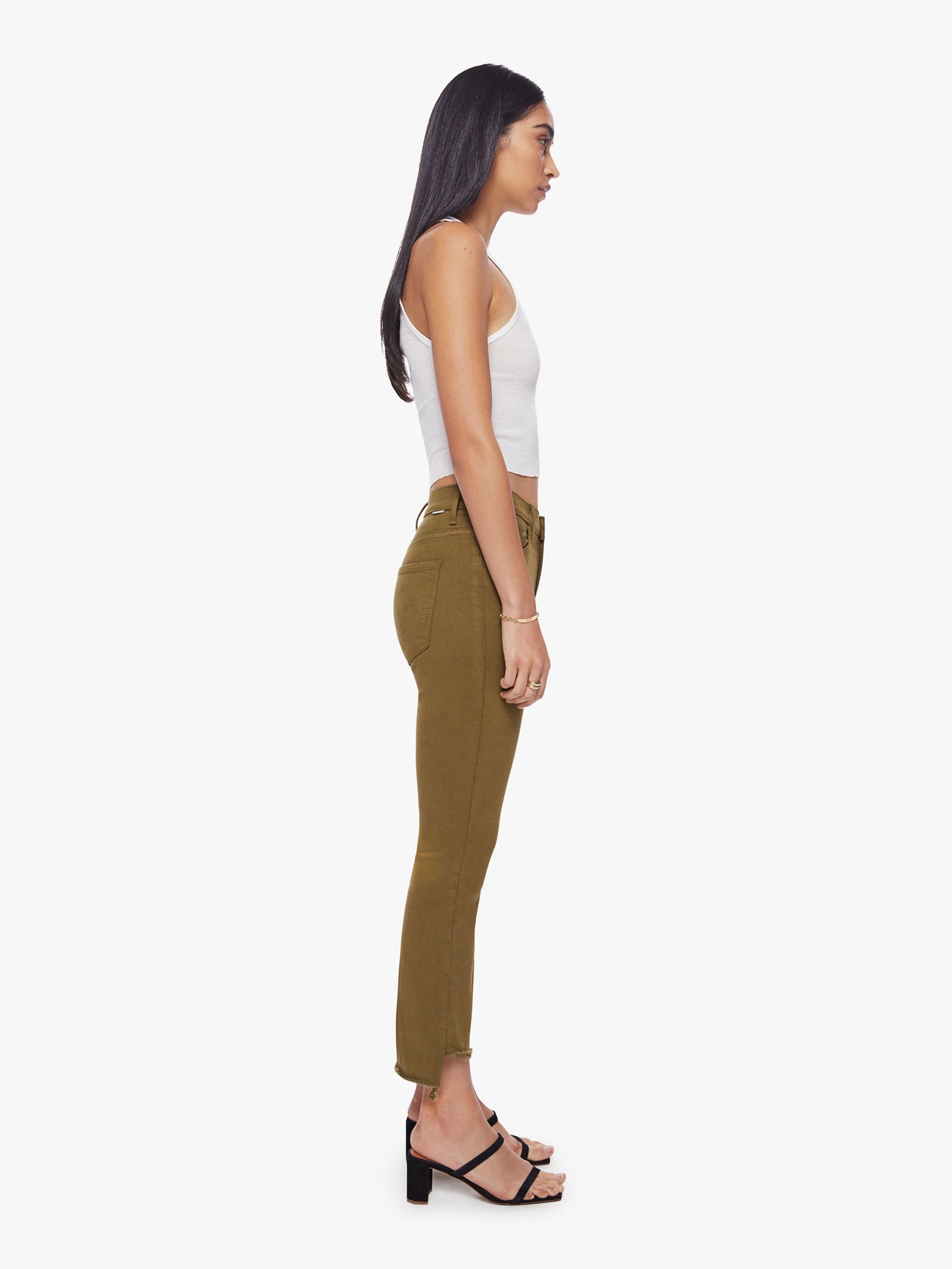 MOTHER The Insider Crop Step Fray