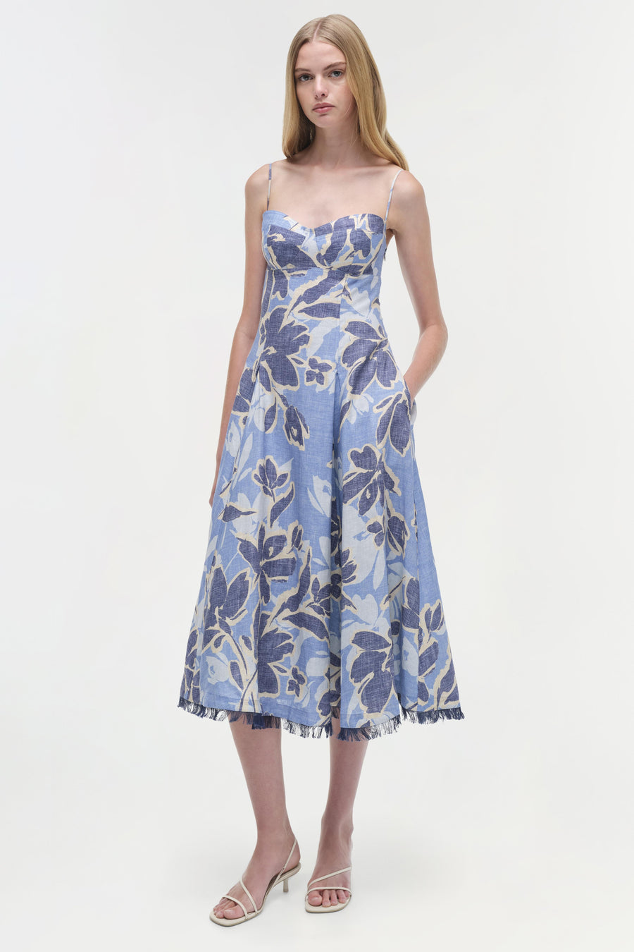 Simkhai Analise S/L Bustier Midi Dress