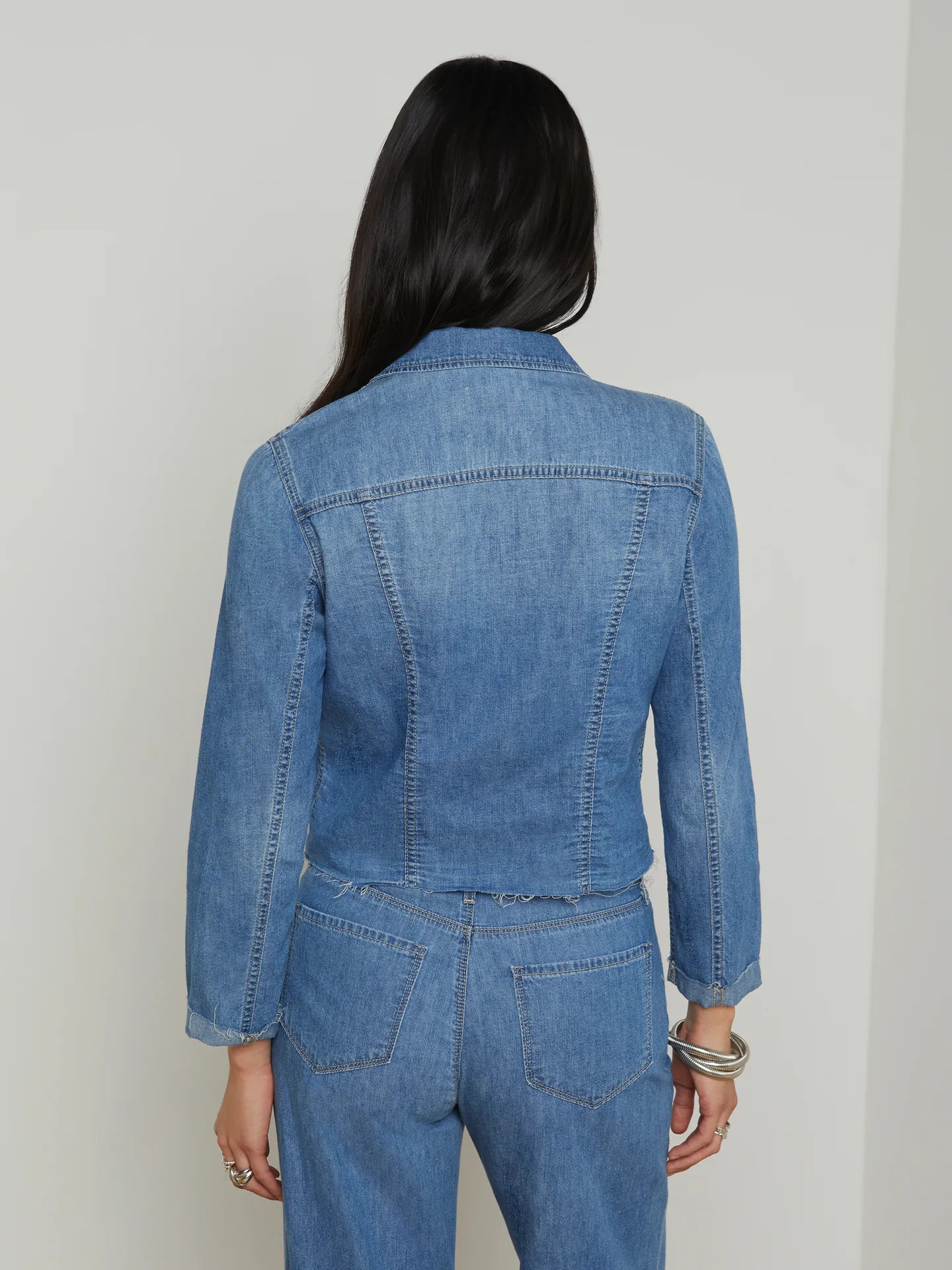 L'agence Janelle Slim Denim Jacket