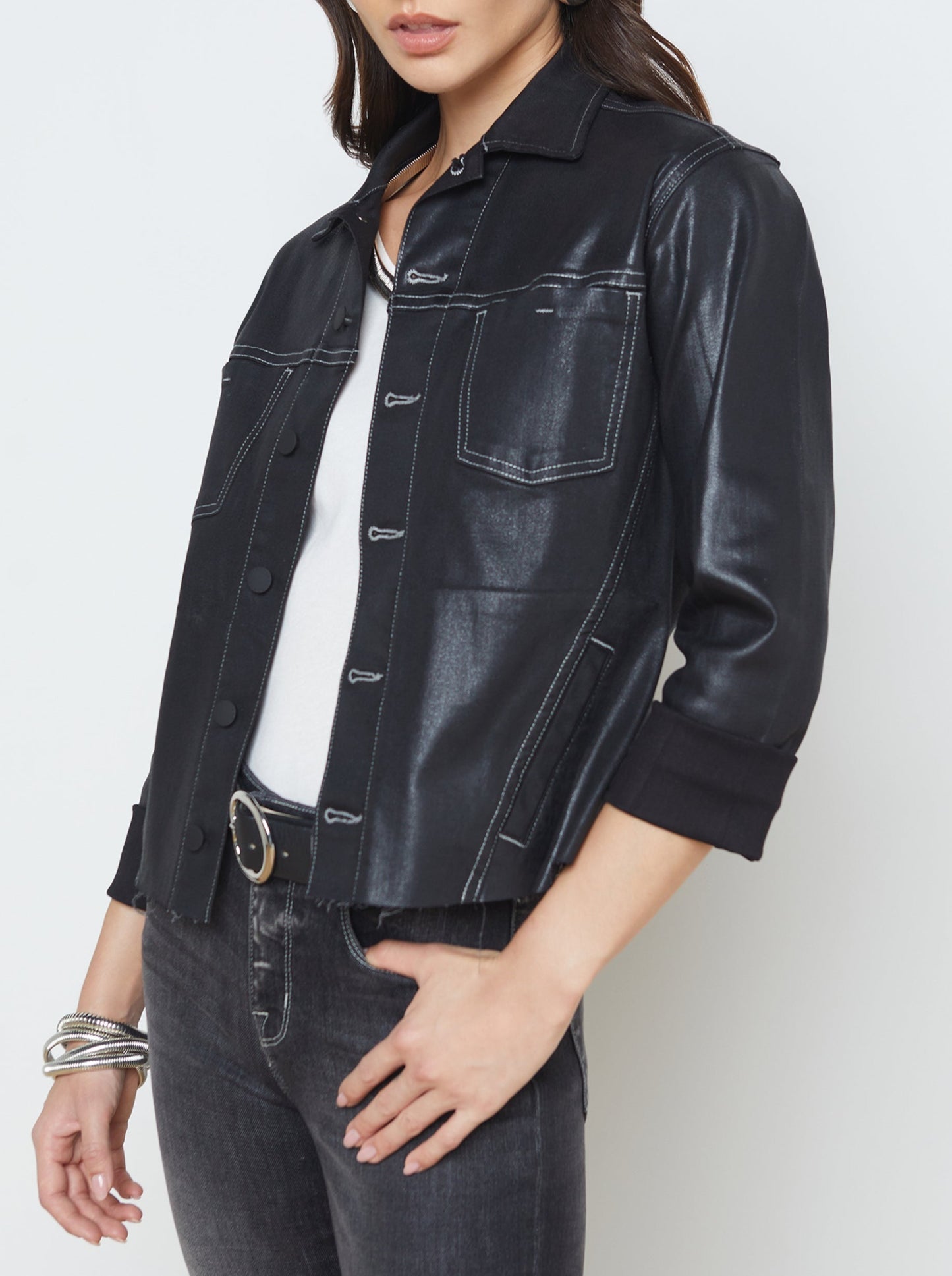 Lagence Janelle Slim Raw Jacket