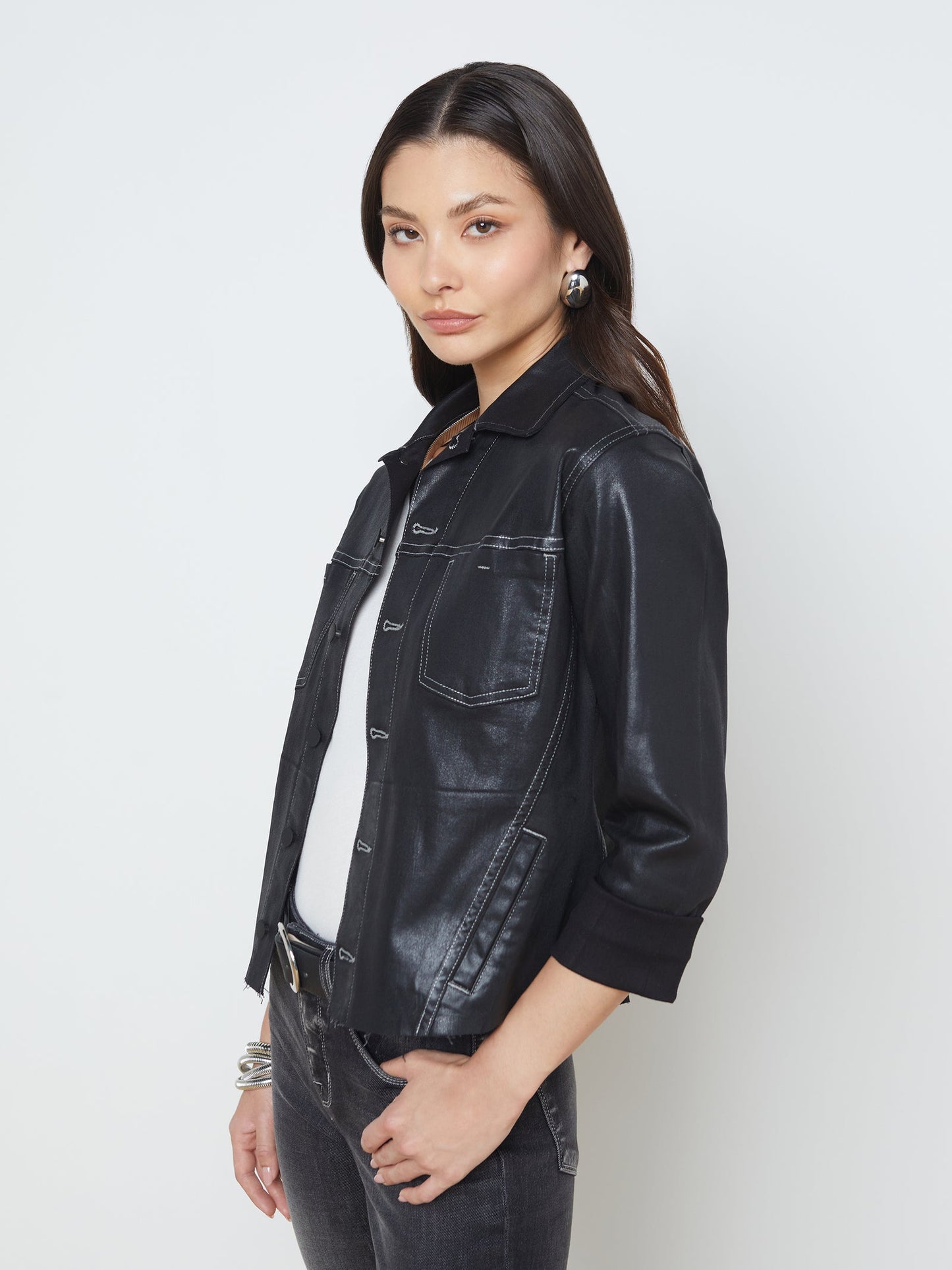 Lagence Janelle Slim Raw Jacket