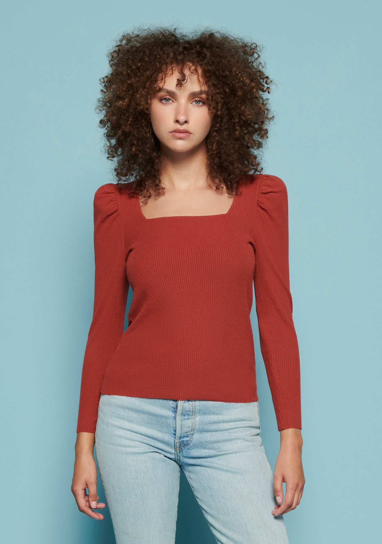 Nation LTD Leighton Square Neck Top