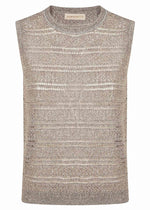 Purotatto Sleeveless Round Neck Sweater