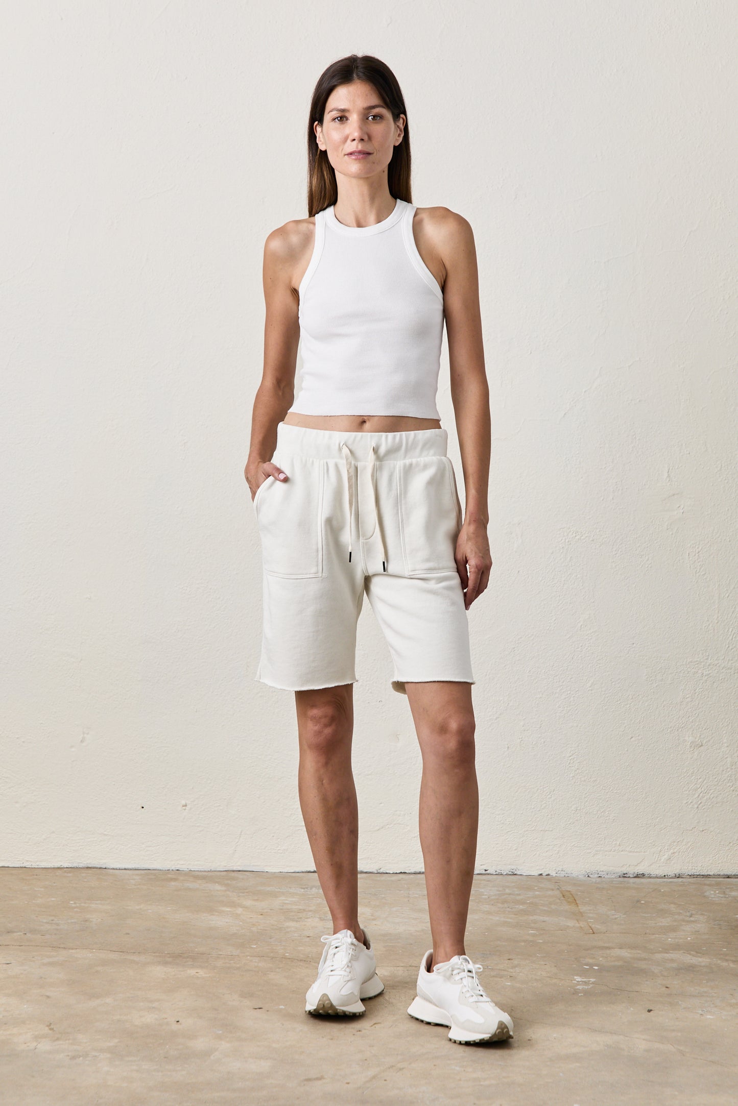 NSF Jen Drawstring Cut Offs Shorts