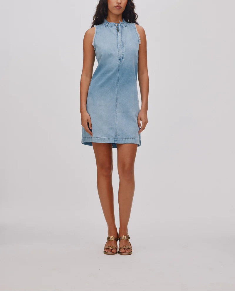 Rabens Saloner Fee Denim Dress– Gallery Couture