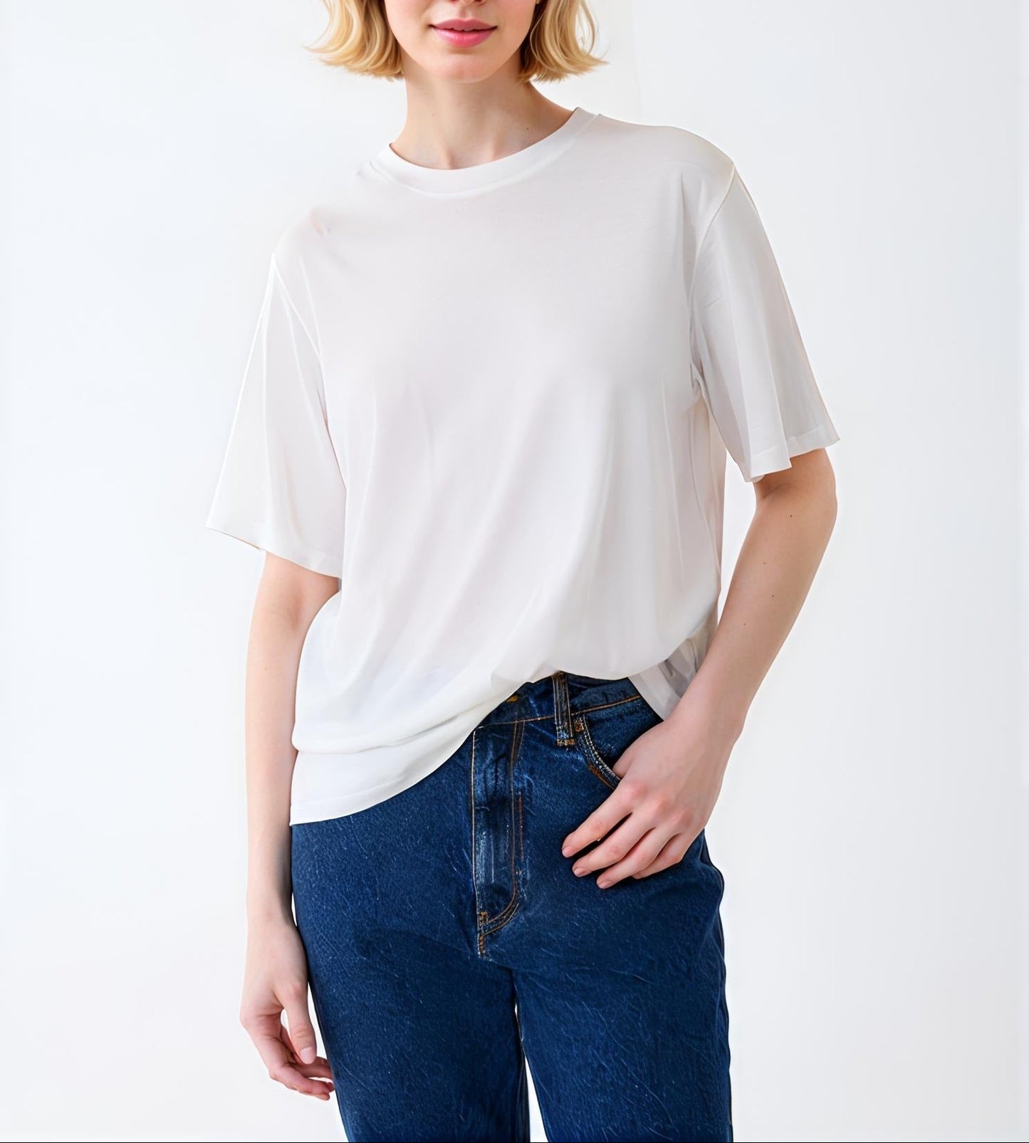 Majestic Filatures Soft Touch S/S Relaxed Crewneck