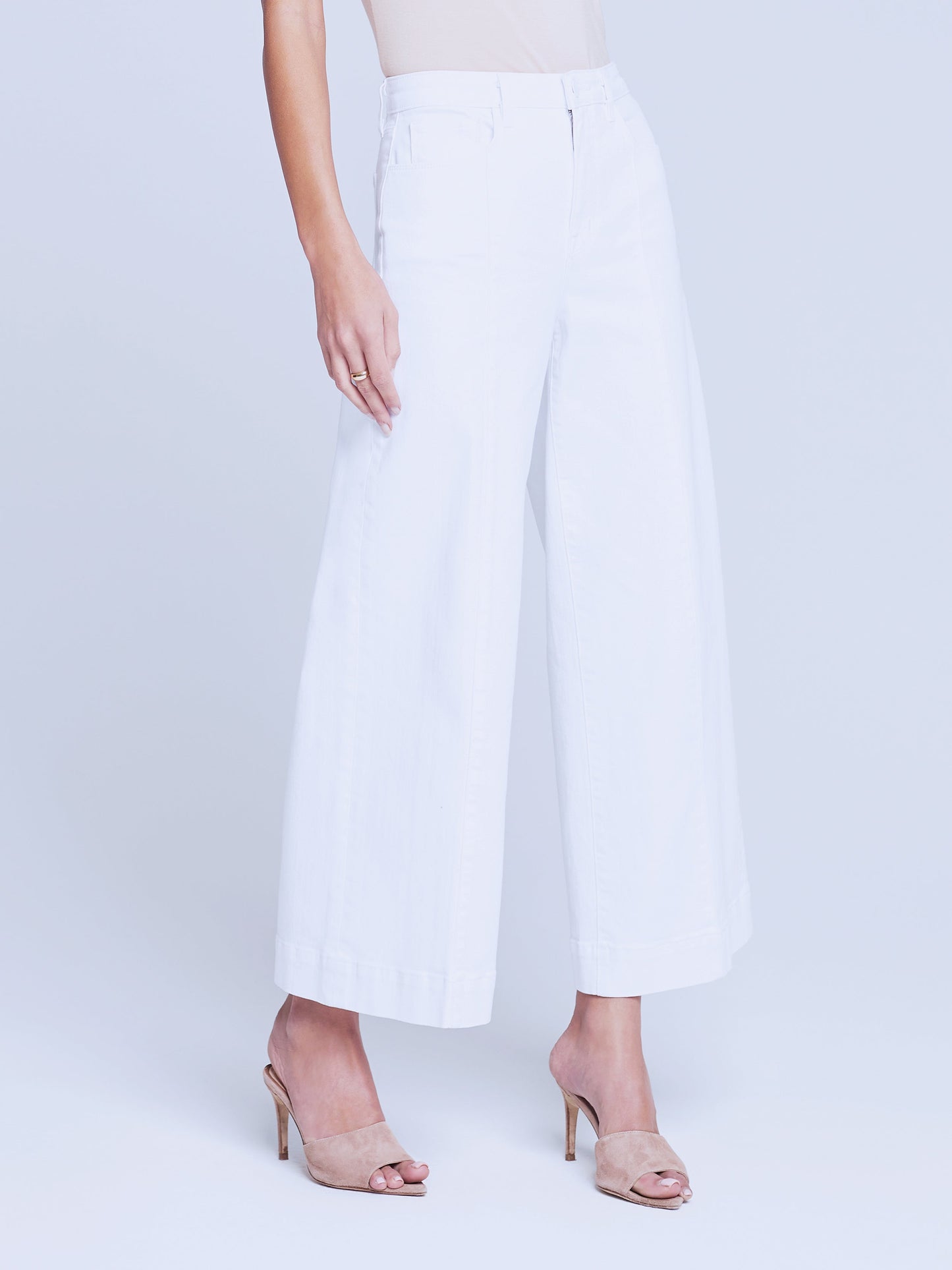 Lagence Houston Crop Seam Wide Leg Jeans