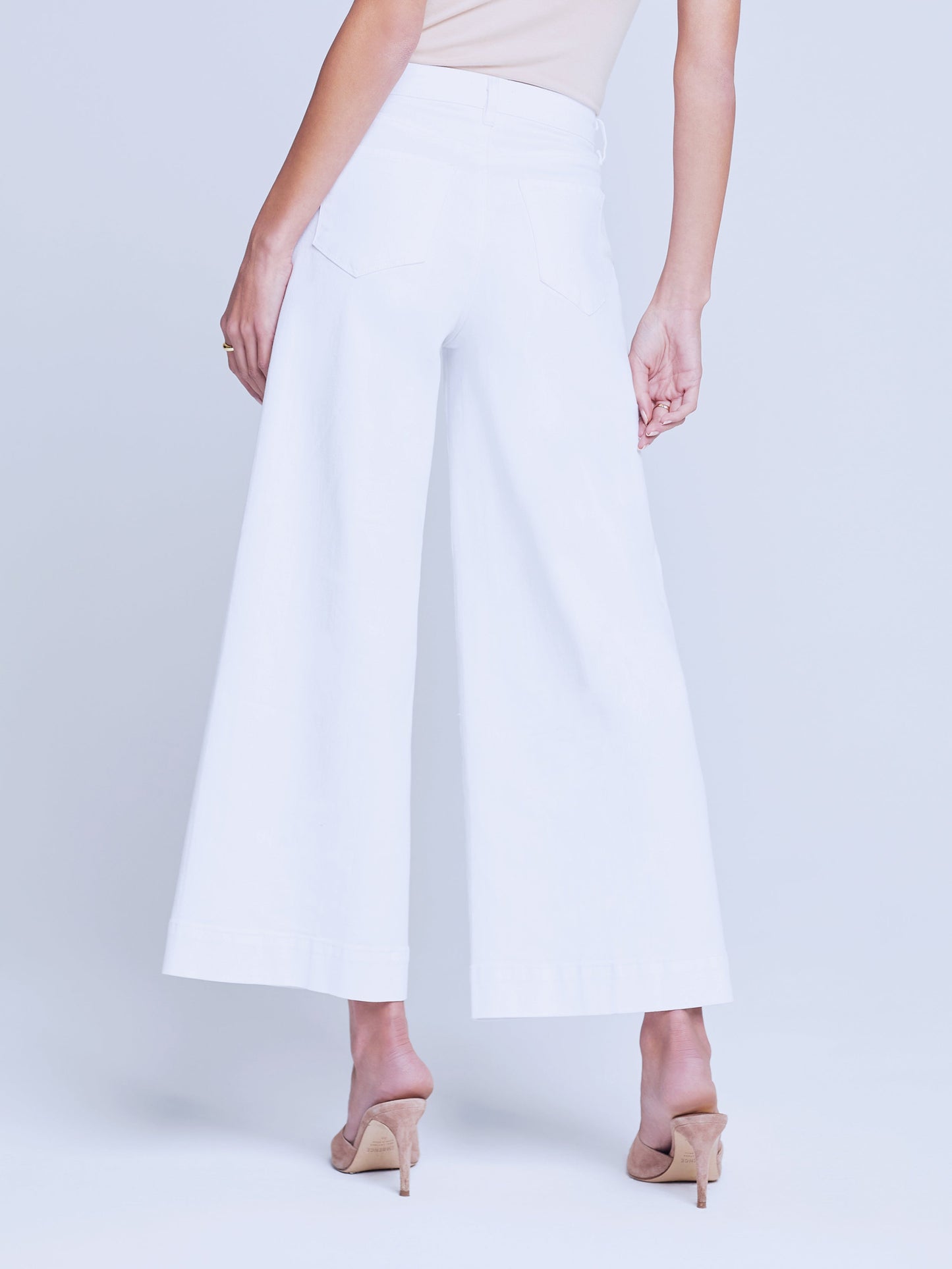 Lagence Houston Crop Seam Wide Leg Jeans