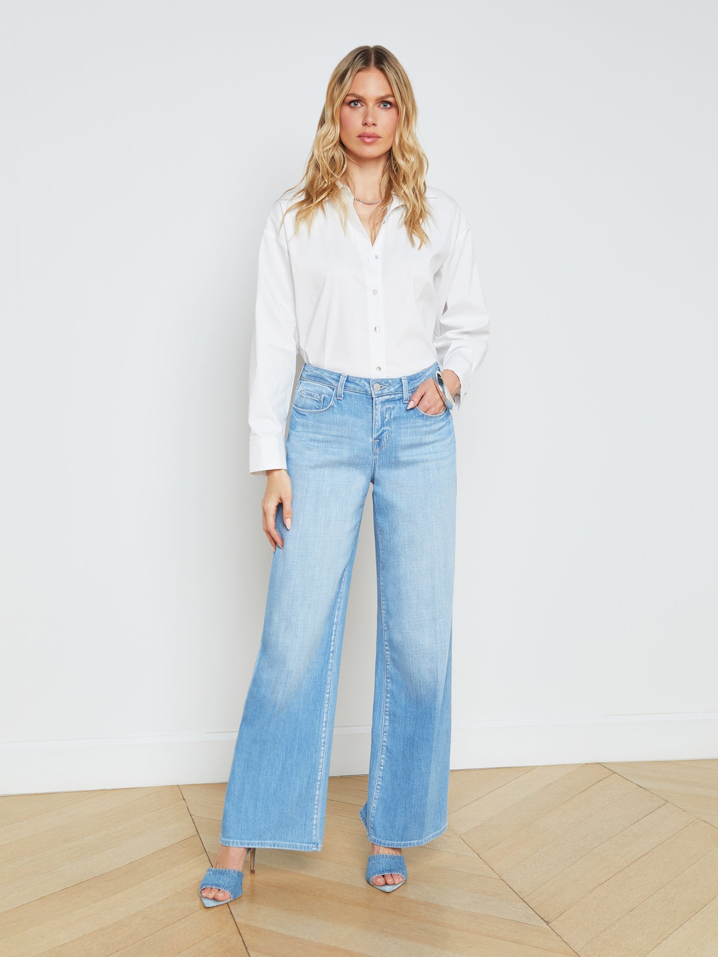 Lagence Alicent Sneaker Wide Leg Jean