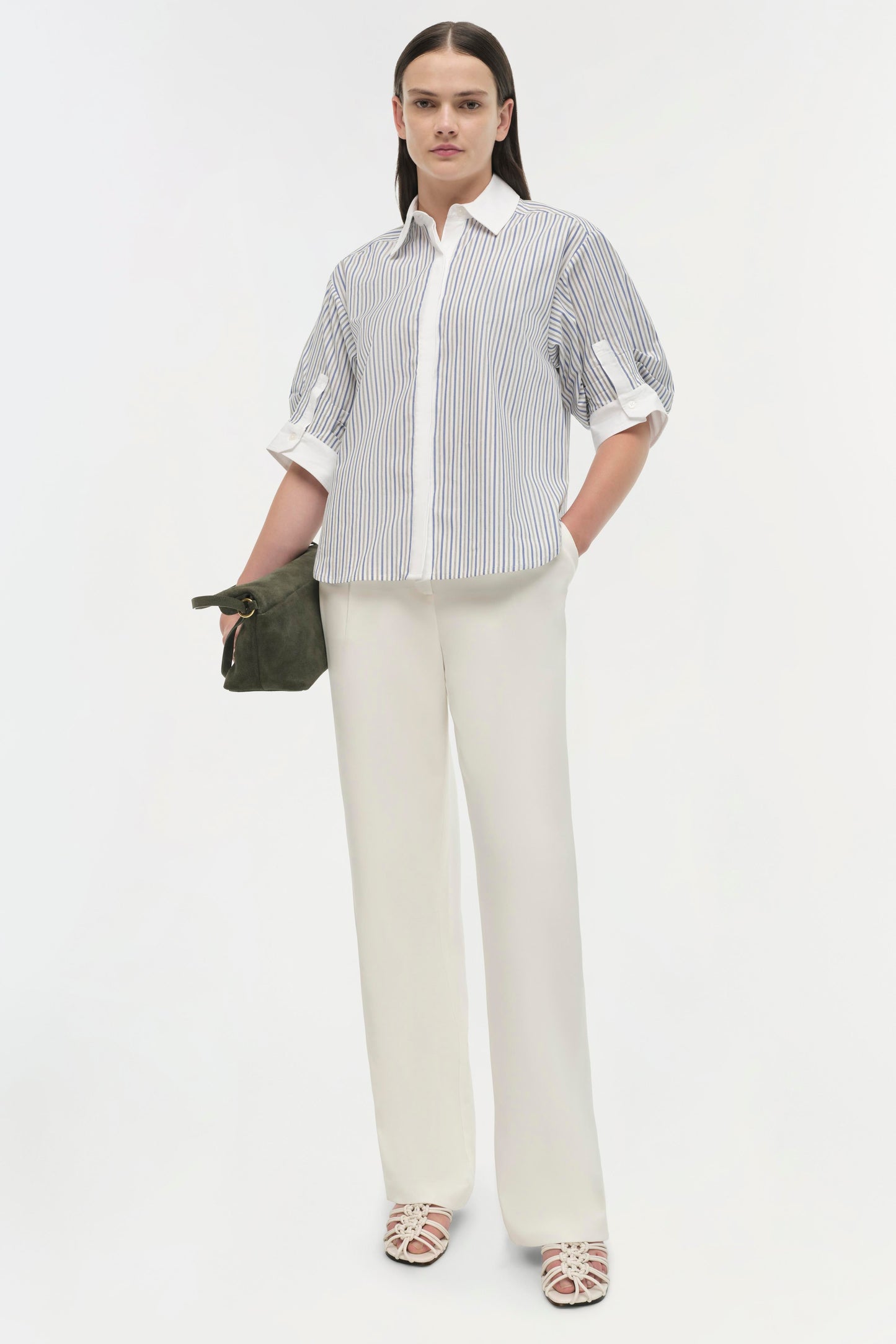 Simkhai Gemma Three Quarter Sleeve Shirt