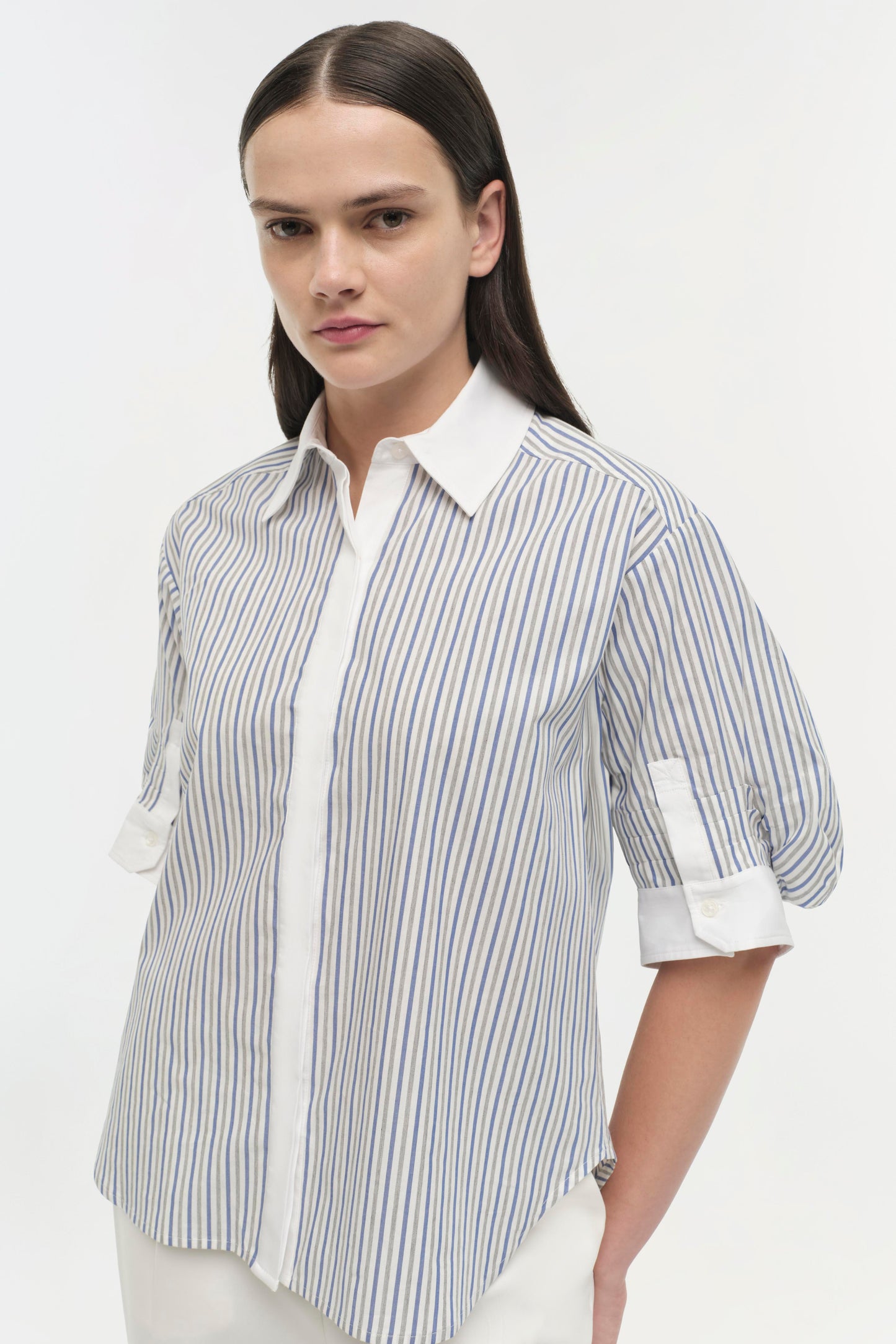 Simkhai Gemma Three Quarter Sleeve Shirt