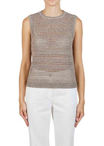 Purotatto Sleeveless Round Neck Sweater