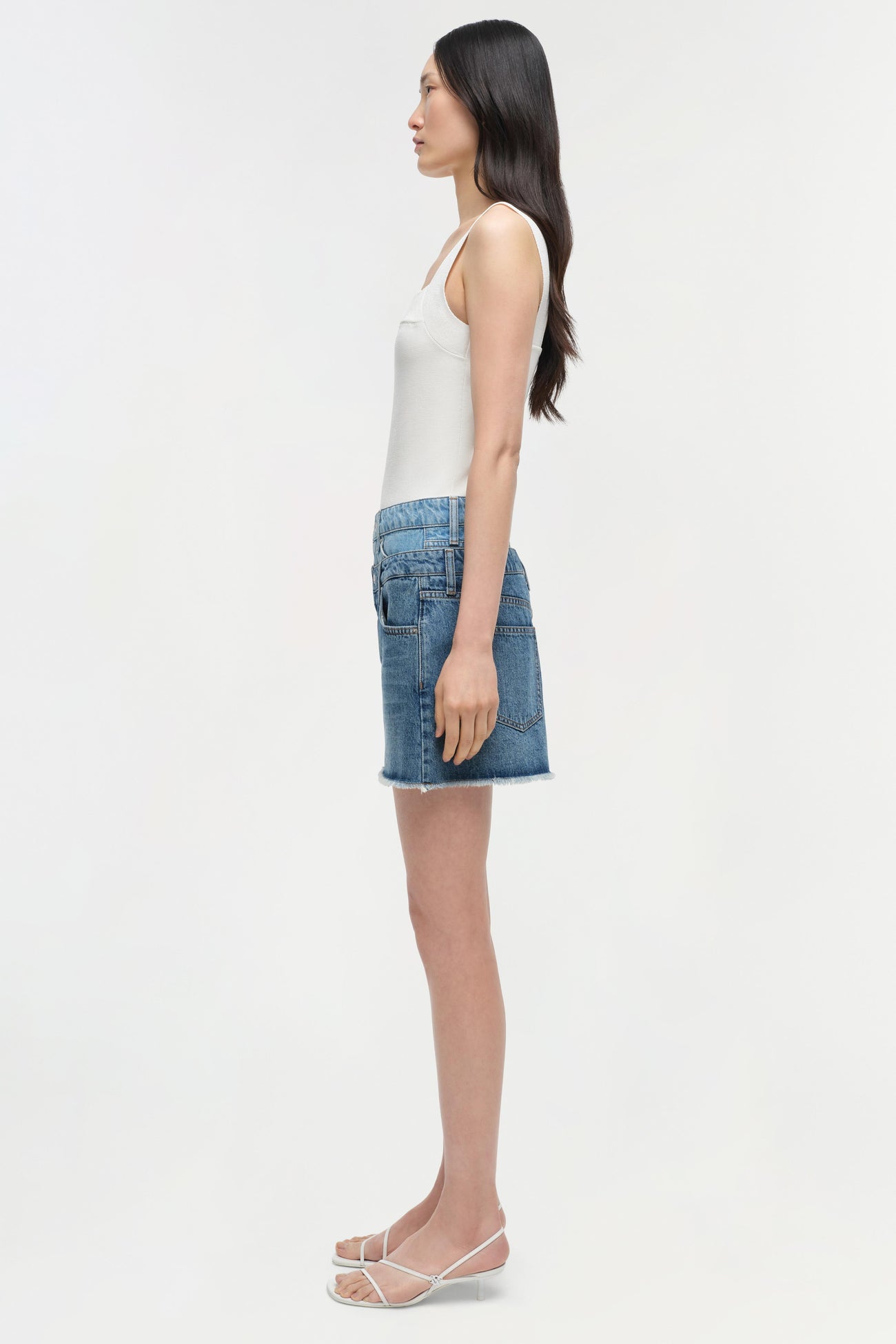Simkhai Salix Double waistband Mini Skirt