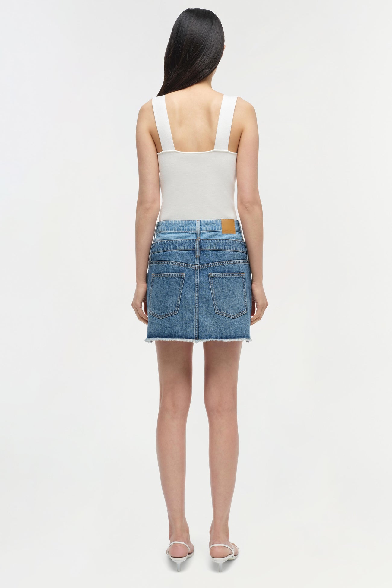 Simkhai Salix Double waistband Mini Skirt