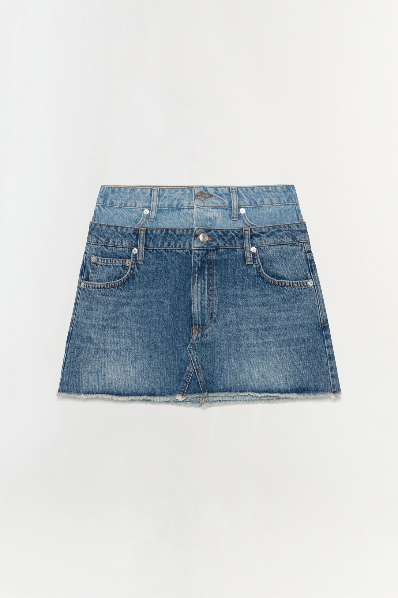 Simkhai Salix Double waistband Mini Skirt