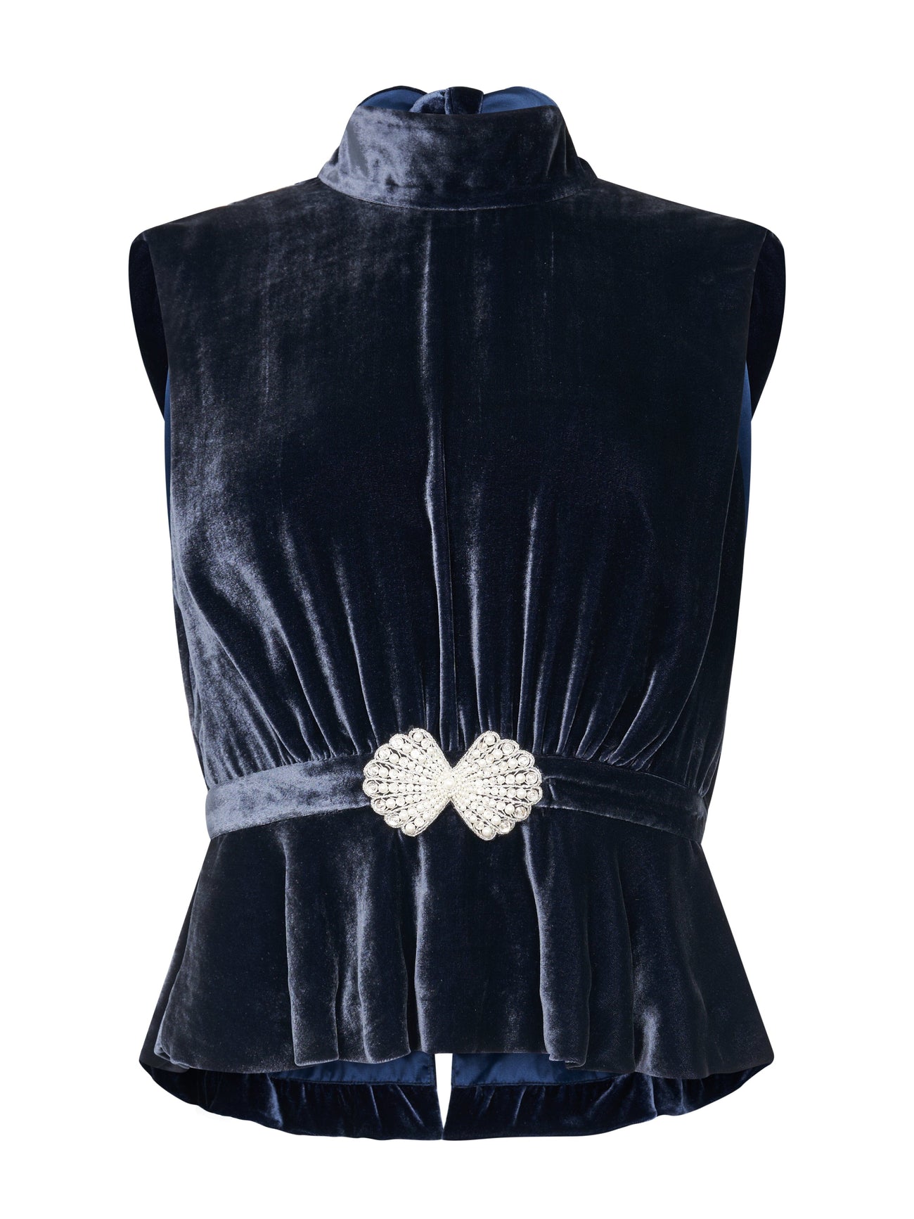 Saloni Fleur Velvet Top