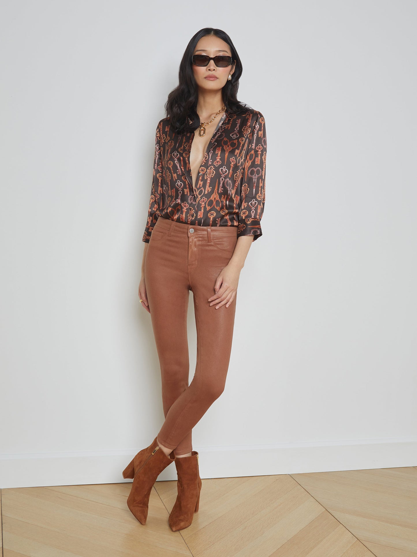 Lagence Dani 3/4 Sleeve Blouse