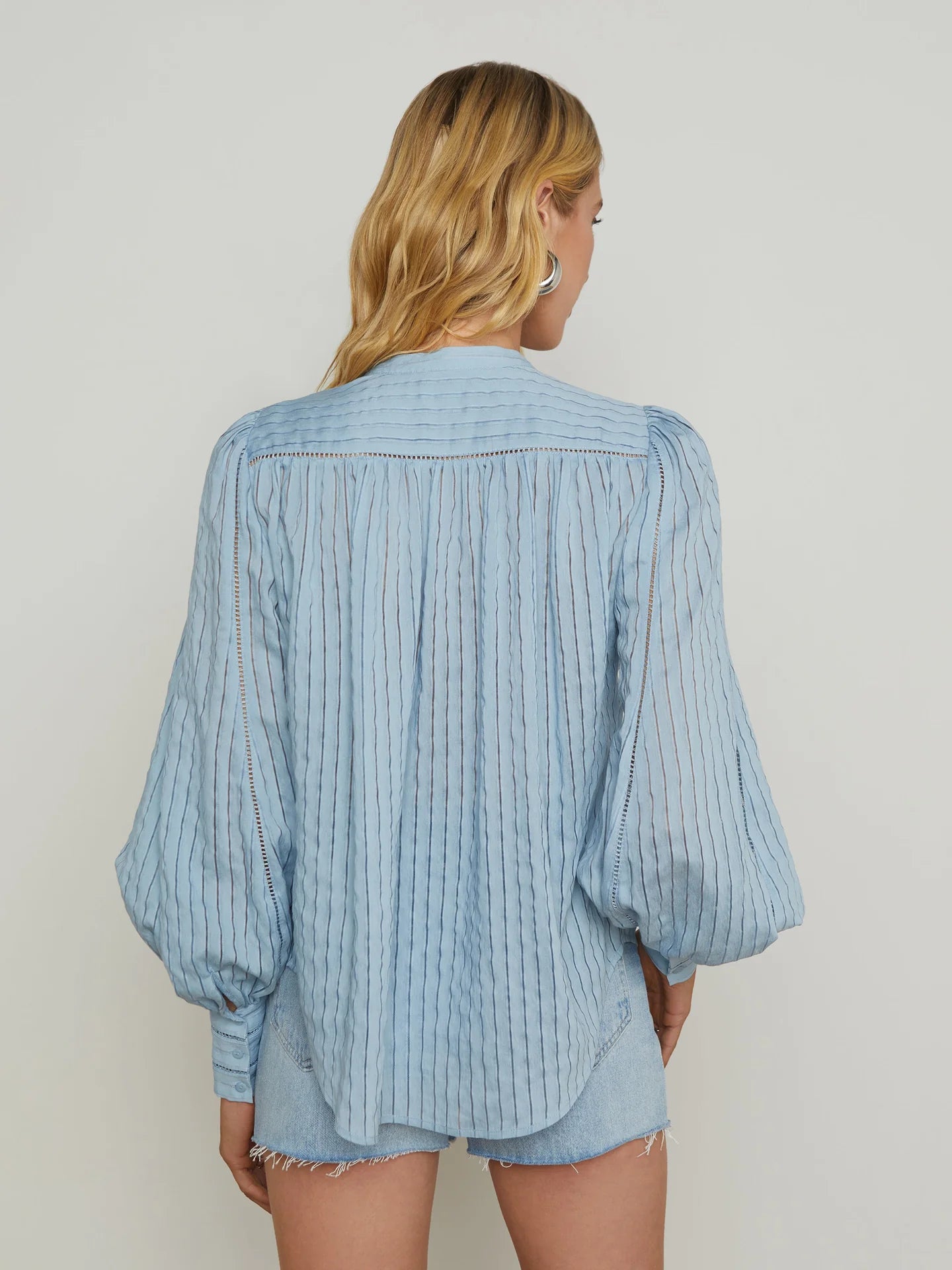 L'agence Kiera Ladder Trim Blouse