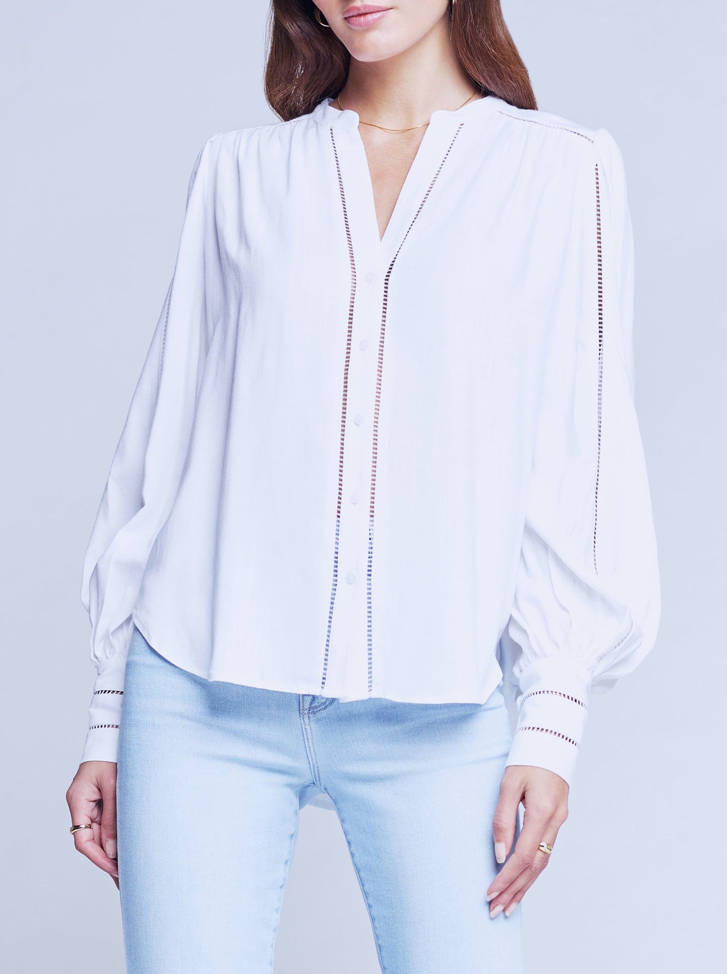 Lagence Kiera Trim Blouse
