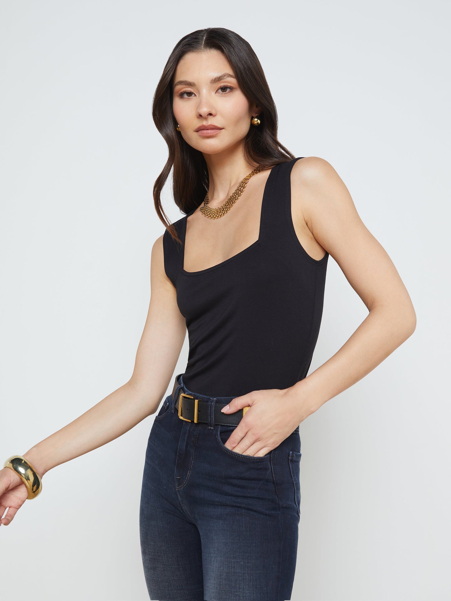 Lagence Kaeli Square Neck Top