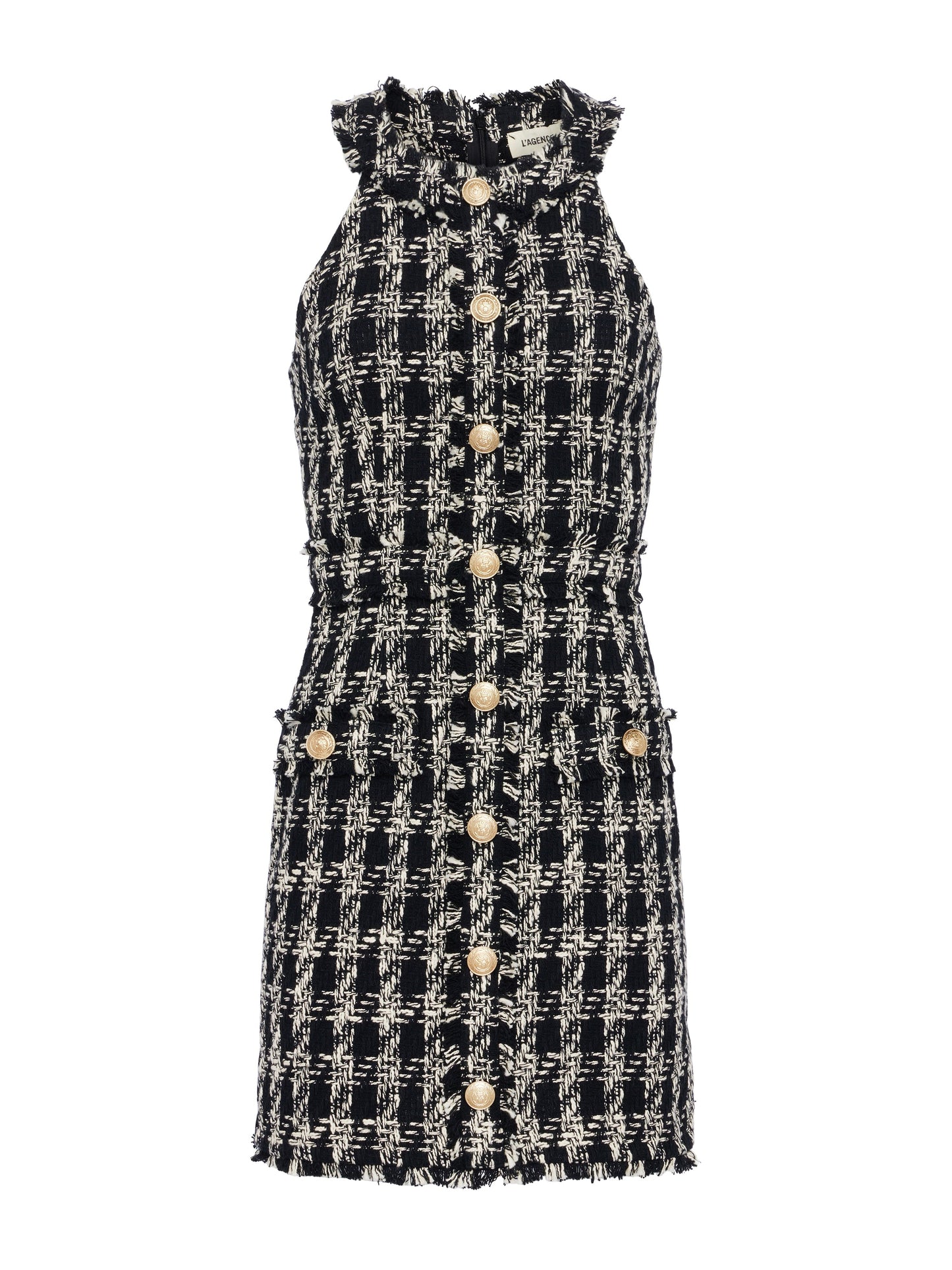 Lagence Jade Front Tweed Dress