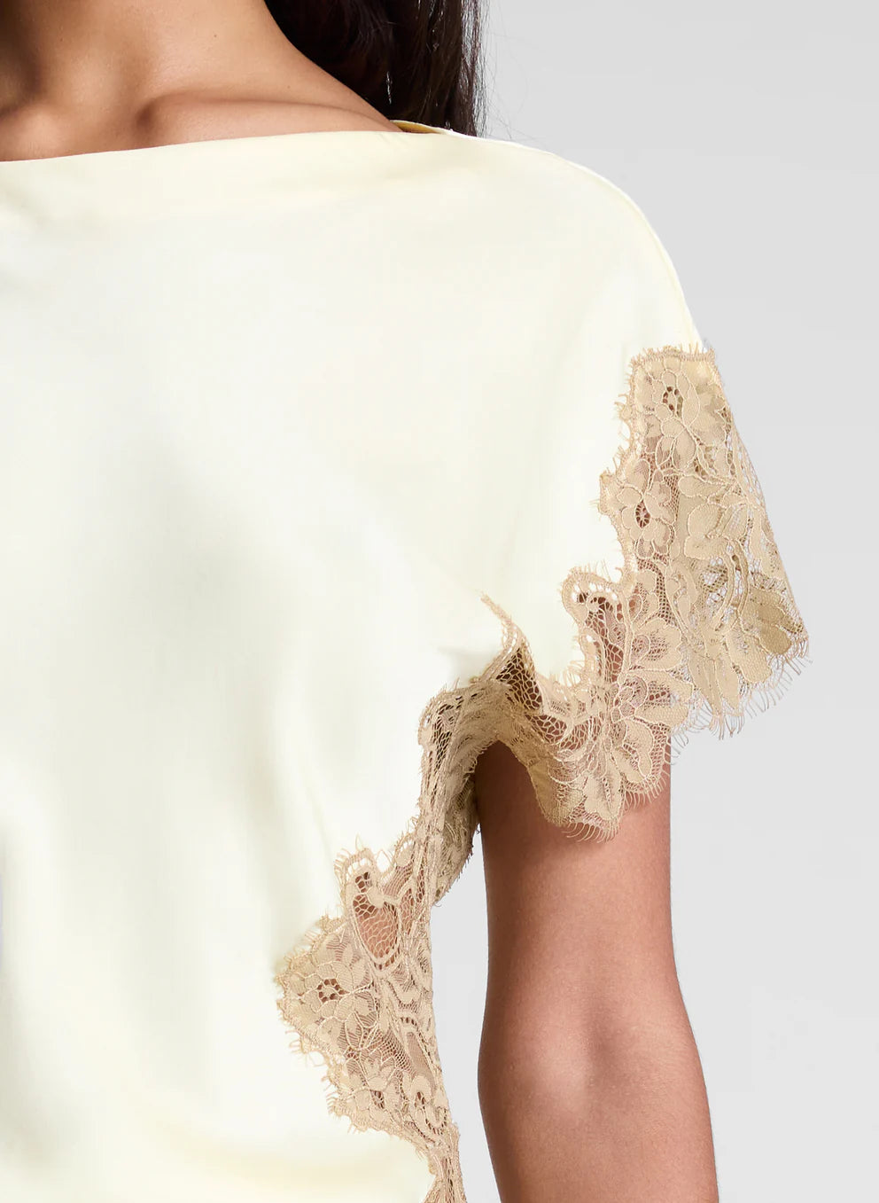 A.L.C Alessia Satin And Lace Top