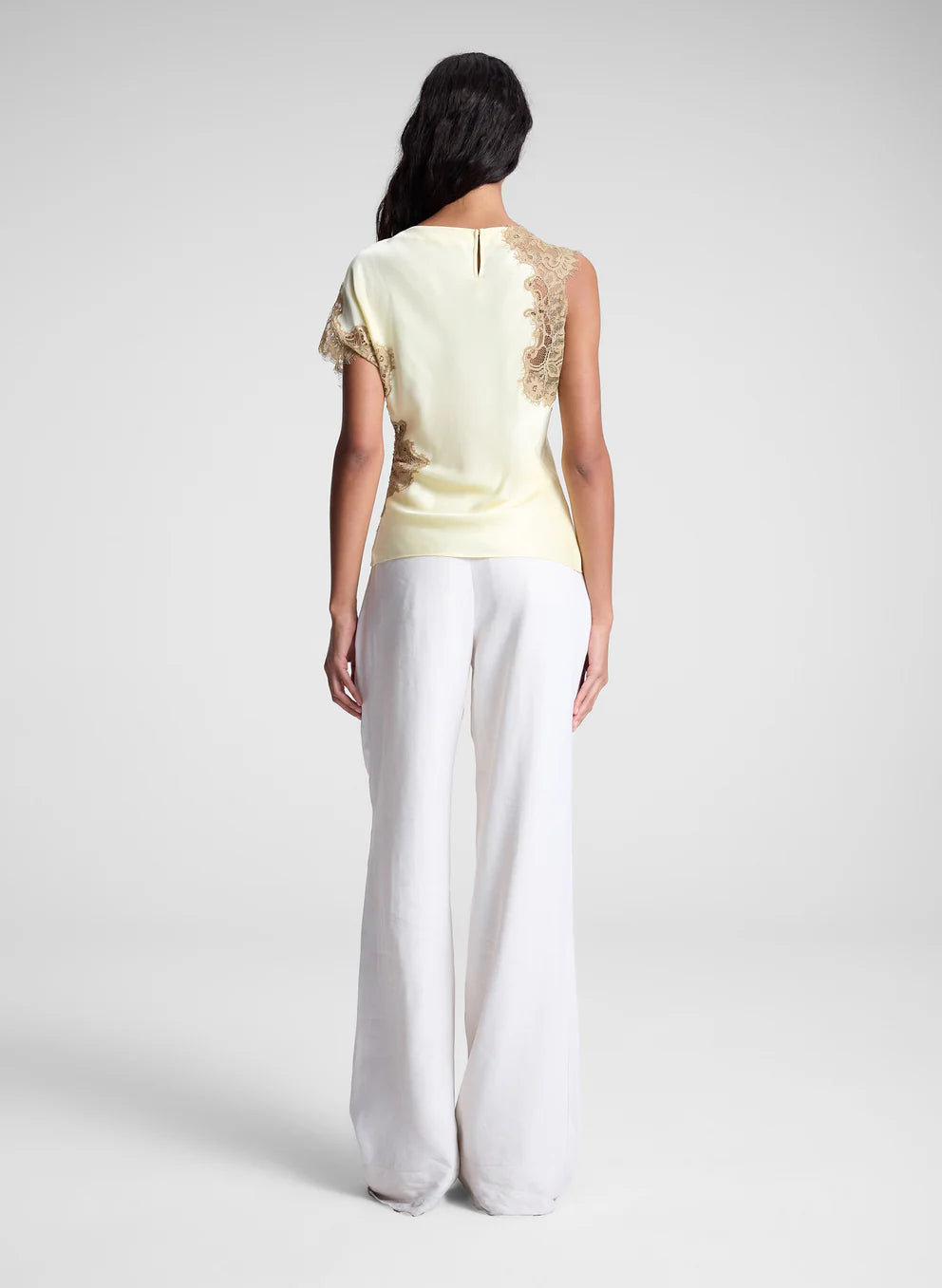 A.L.C Alessia Satin And Lace Top