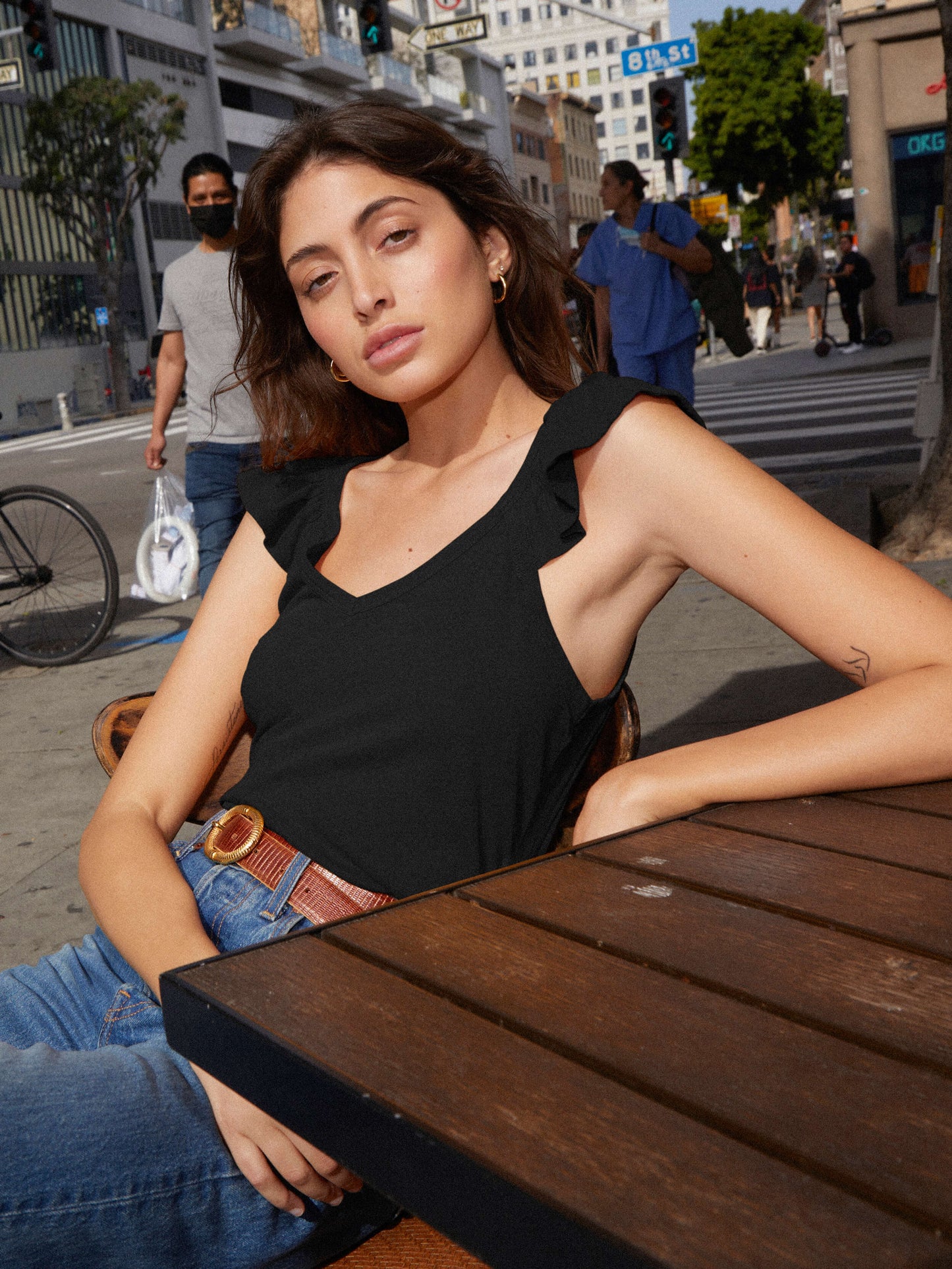 Nation LTD Aven Ruffled Cami