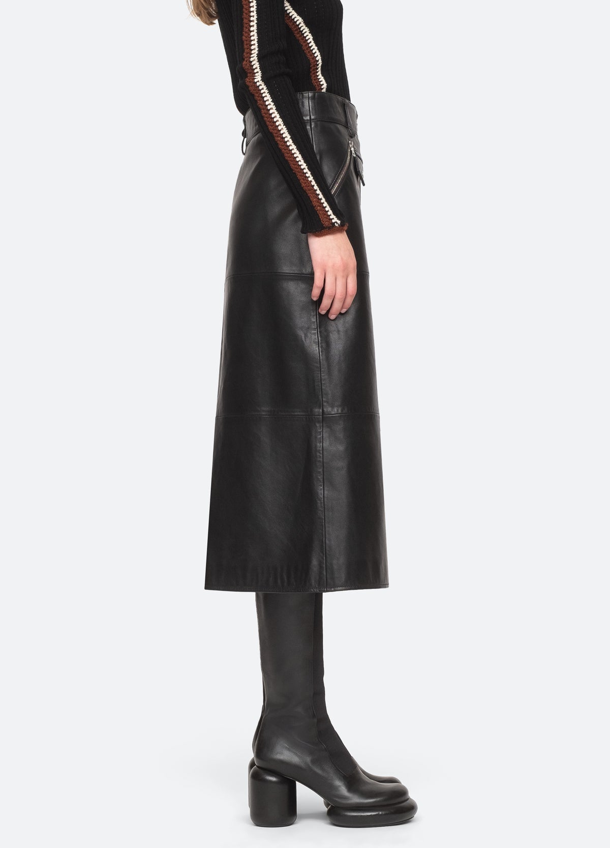 Sea Lilia Front Zip Skirt
