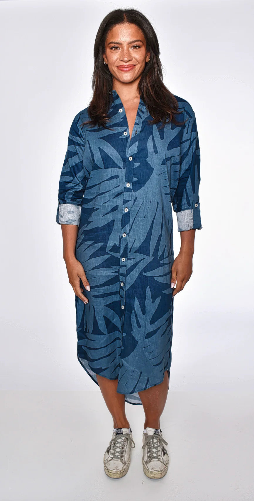 Emily Phillips Leaf Midi Dress