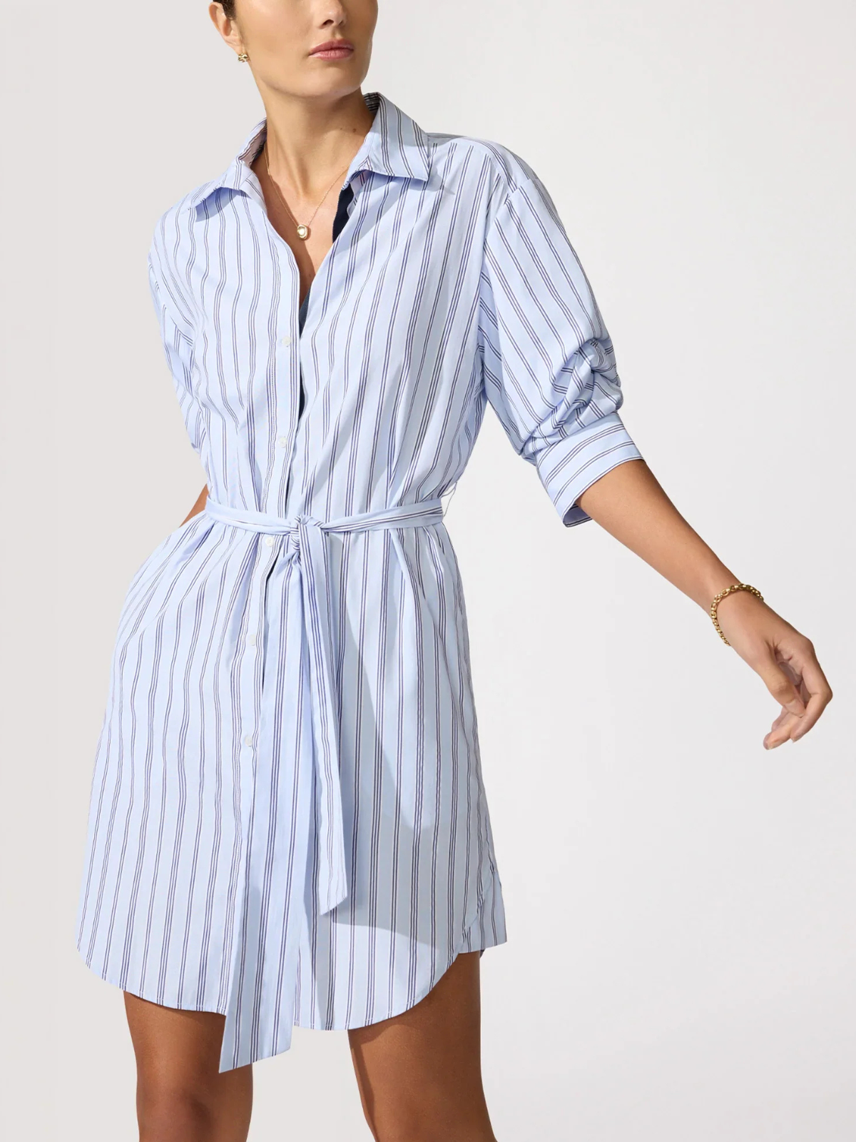 Women's Pia Dress in Montecito Stripe | Brochu Walker S