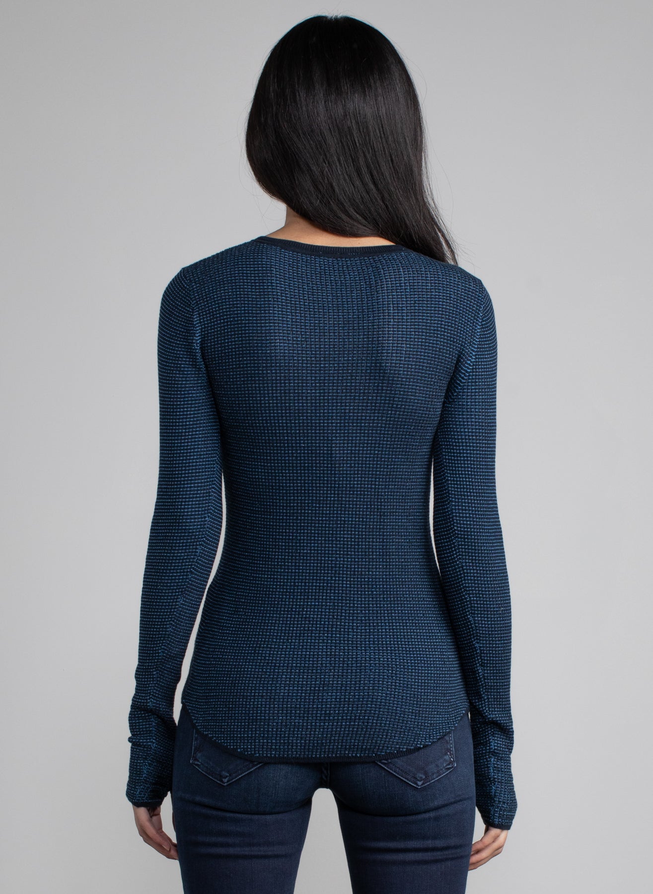 Margaret Oleary Waffle Crew Top