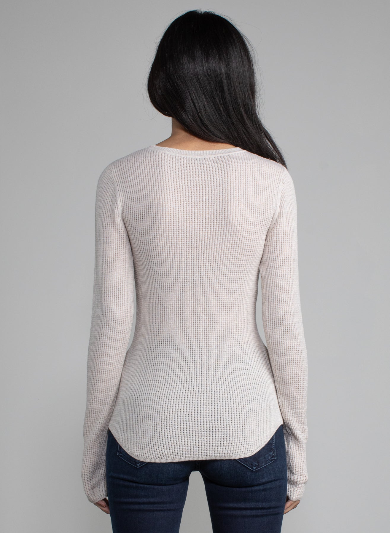 Margaret Oleary Waffle Crew Top