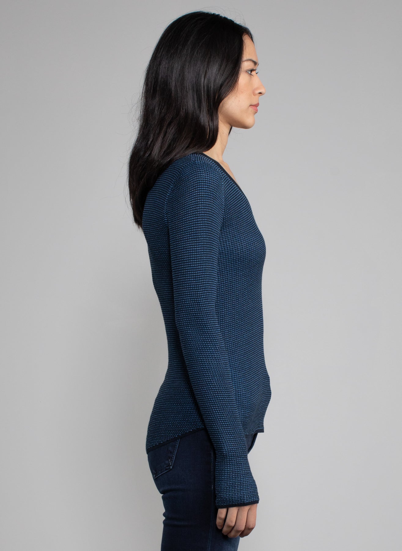 Margaret Oleary Waffle V-Neck