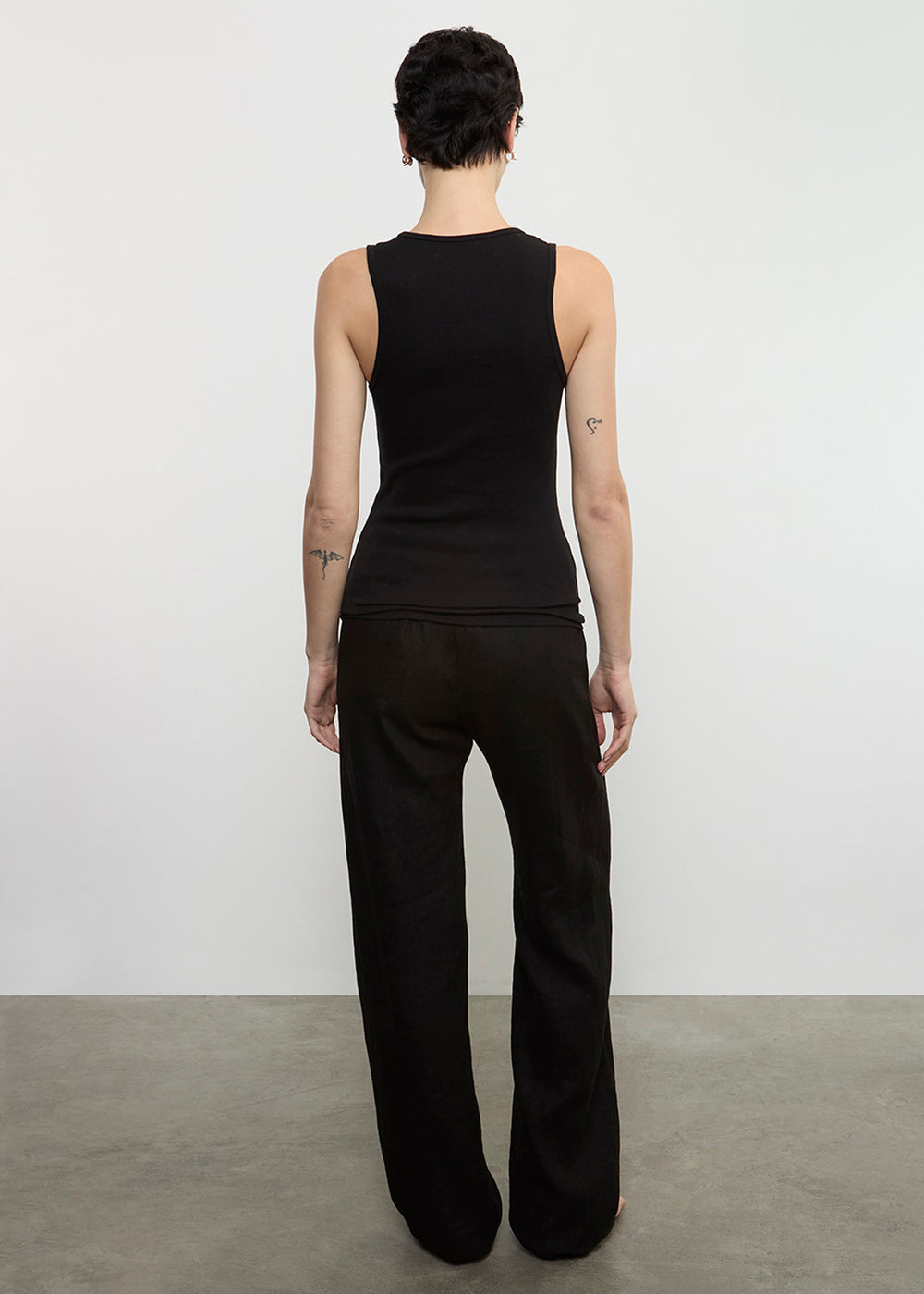 Enza Costa Cotton Rib Scoop Tank