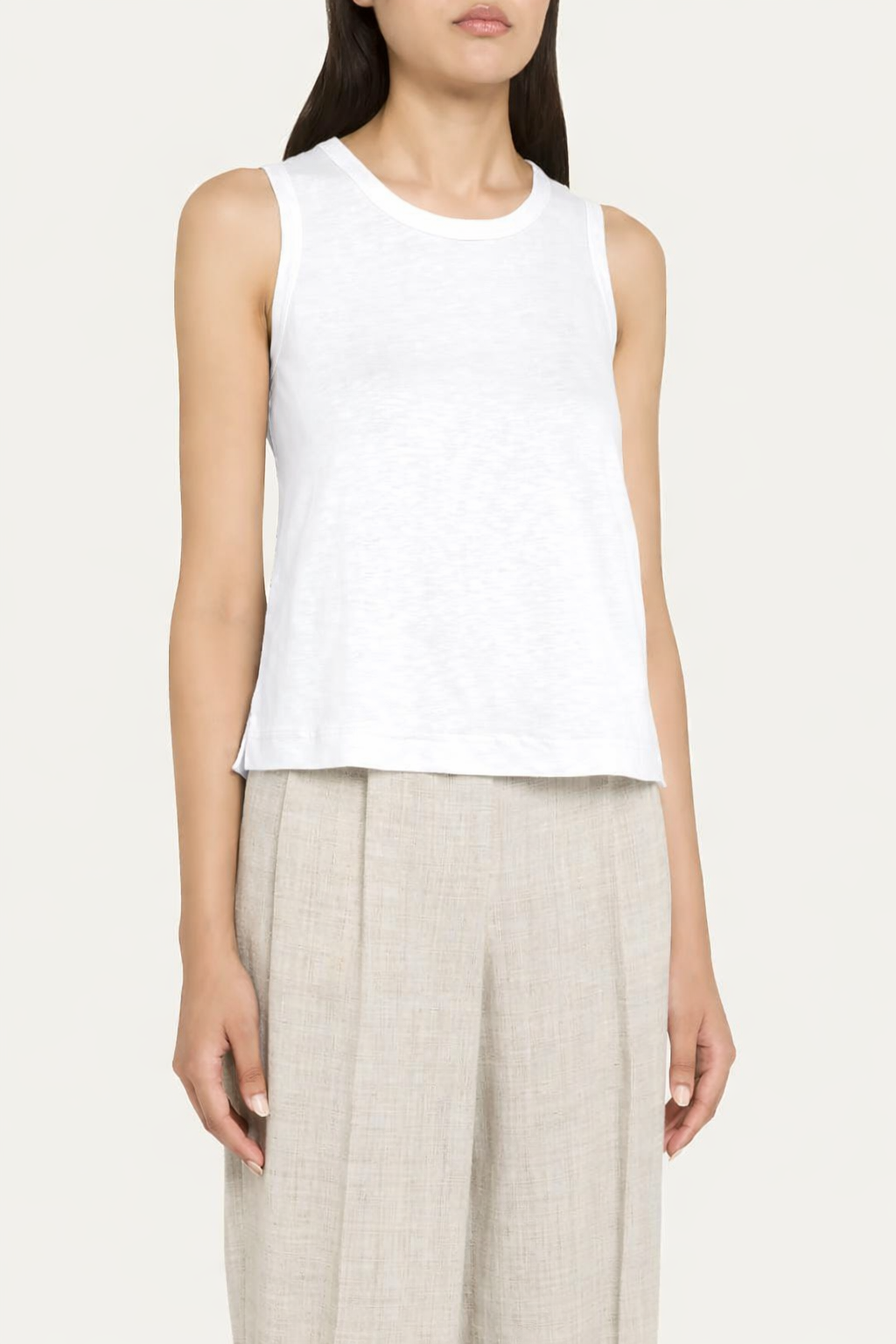 Majestic Filatures Stretch Linen Crewneck Tank