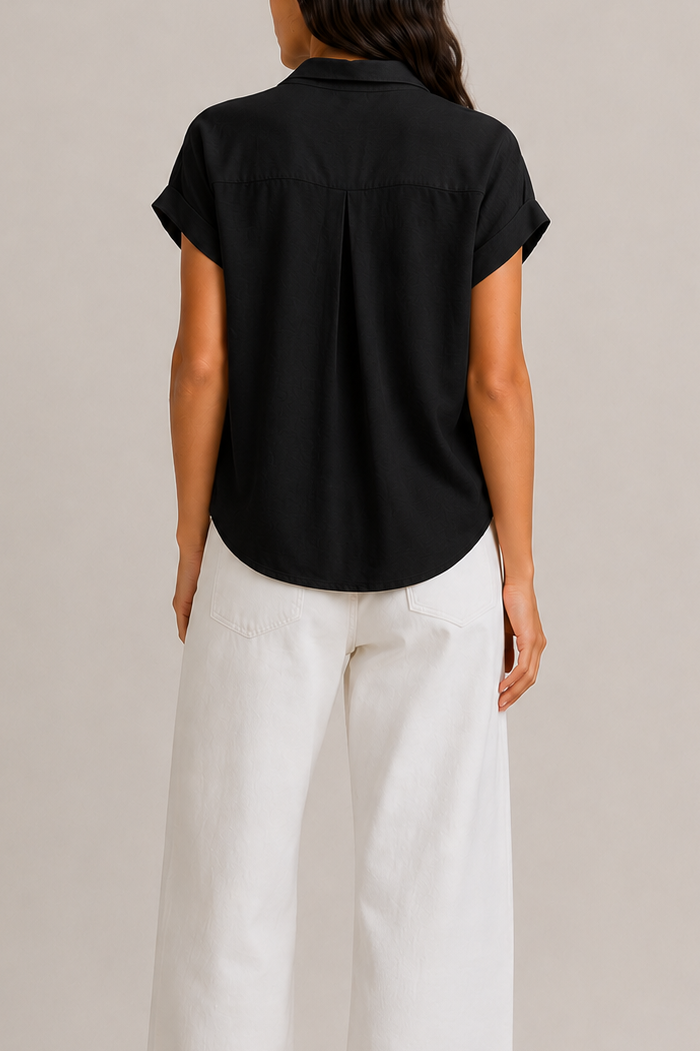 Majestic Soft Touch Back Pleat Shirt