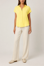 EL Button Front Tee With Collar
