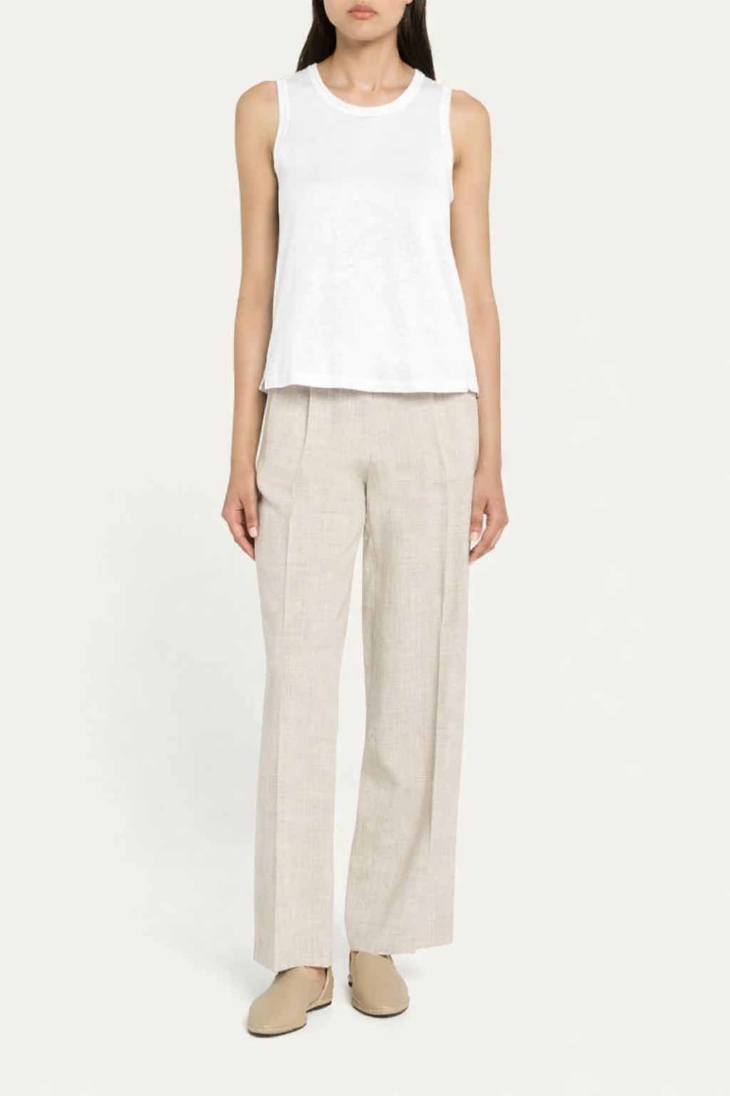 Majestic Filatures Stretch Linen Crewneck Tank