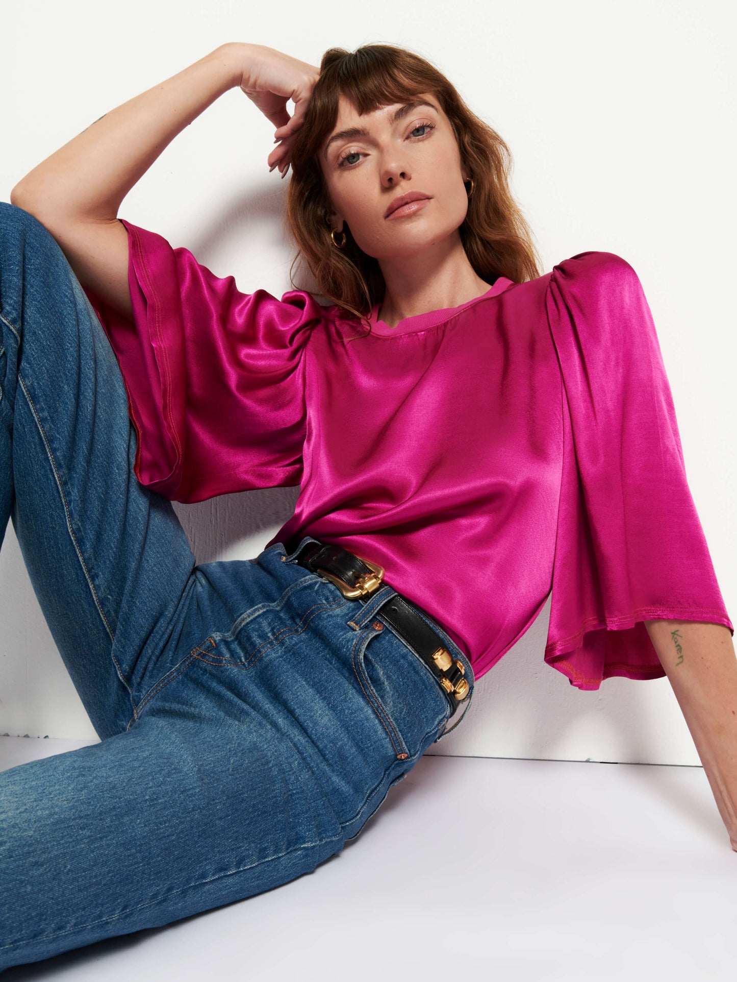 Nation LTD Donna Bell Sleeve Top