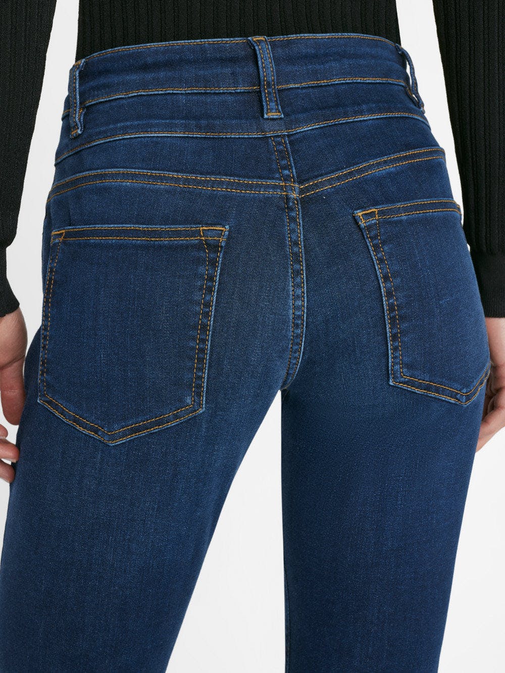 Frame Double Waist Band Flare Jeans