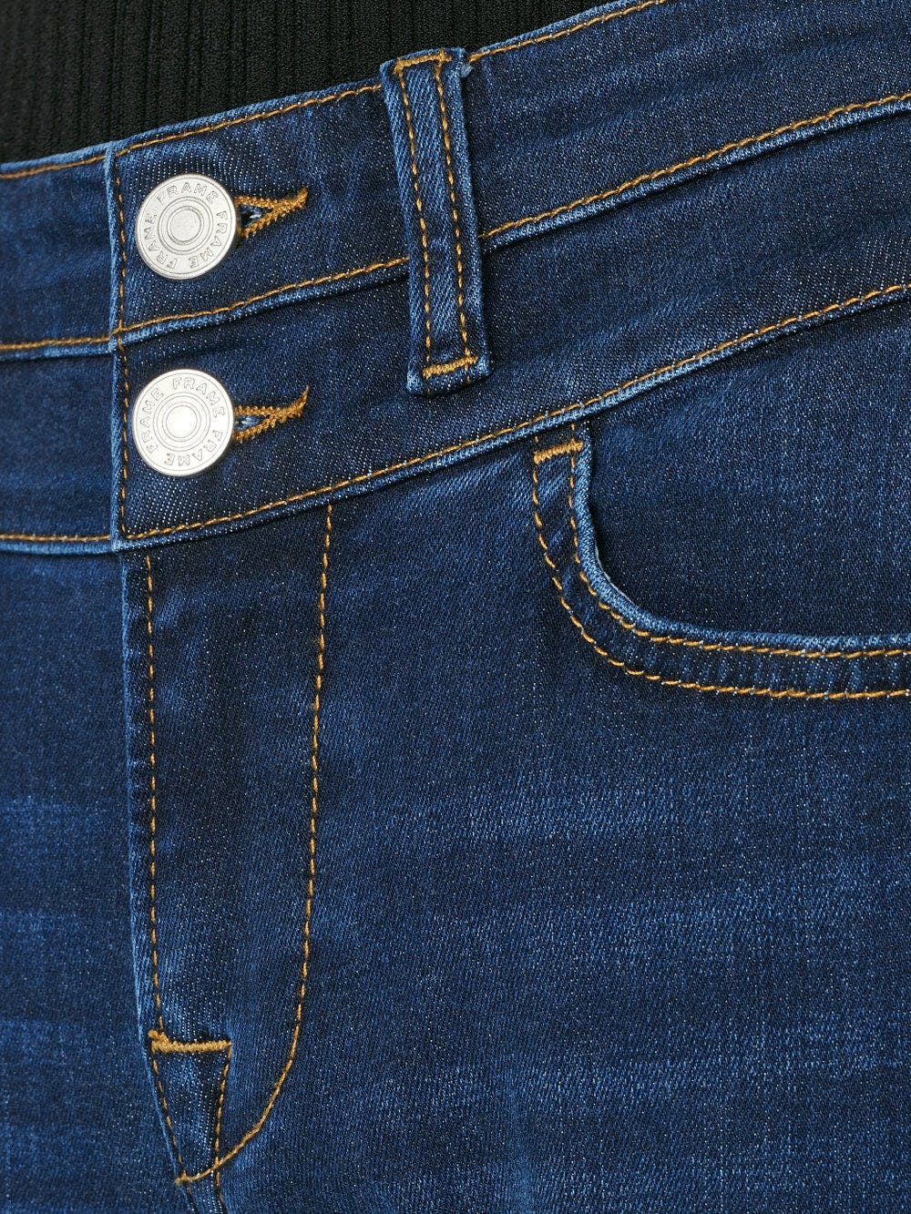 Frame Double Waist Band Flare Jeans
