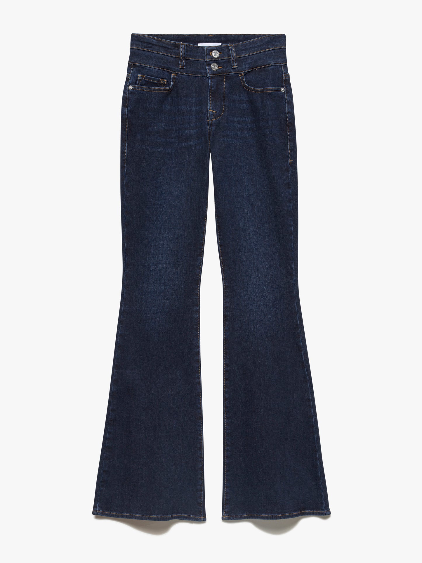 Frame Double Waist Band Flare Jeans
