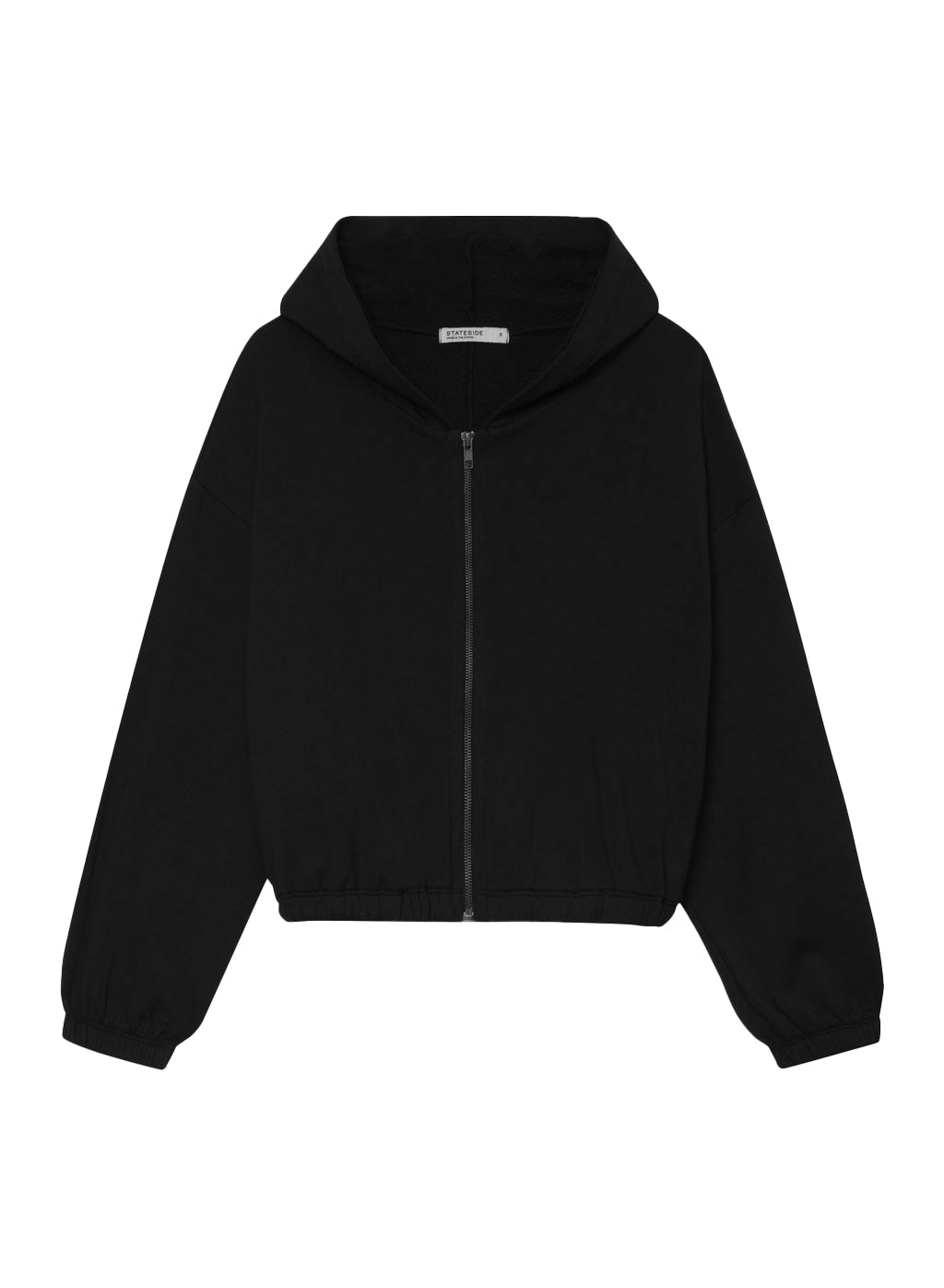 Stateside Softest Fleece Crop Zip Hoodie
