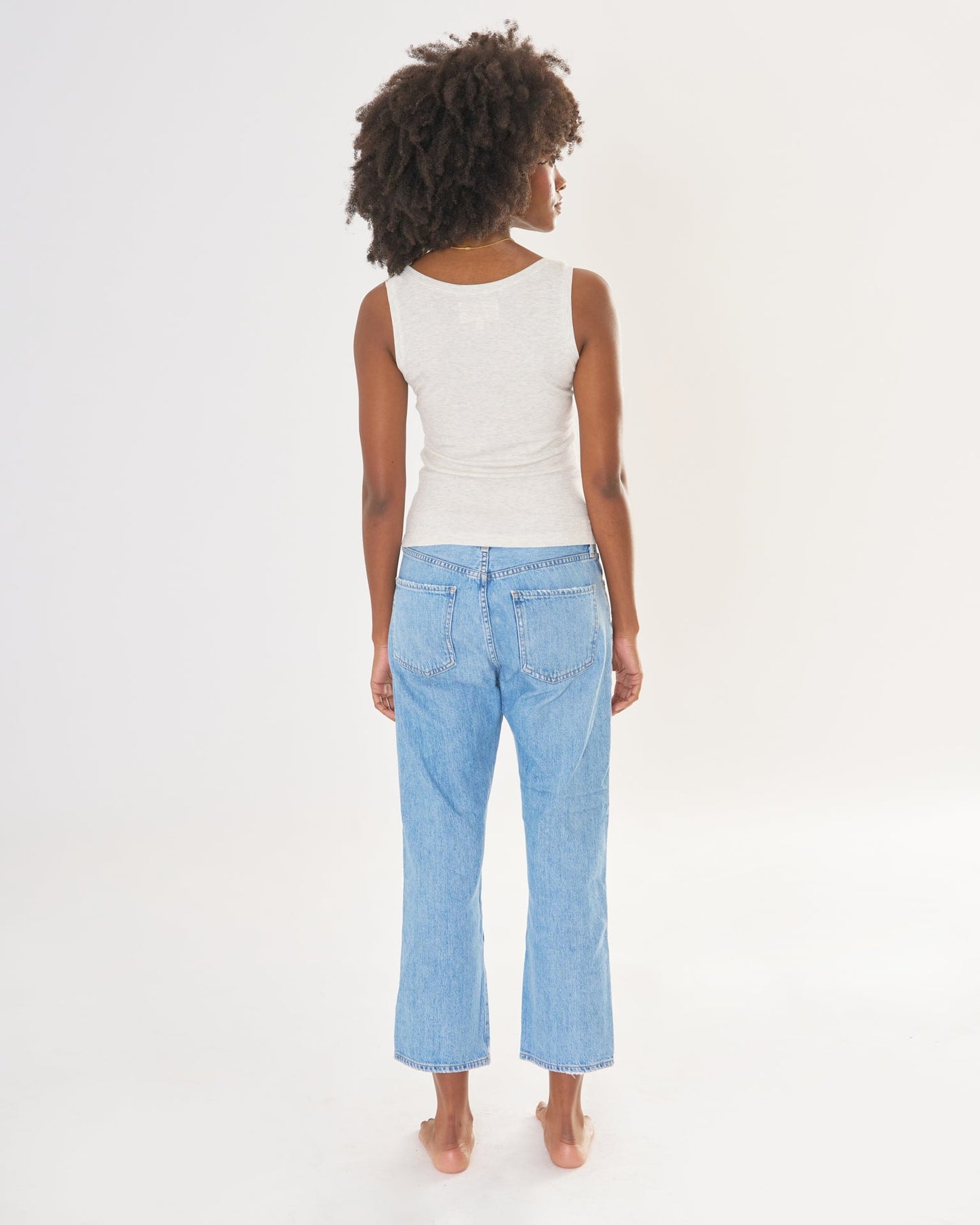 Wheat Franklin Ribbed Square Neck Tank
