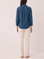 Majestic Filatures Stretch Linen 3\4 Sleeve Shirt